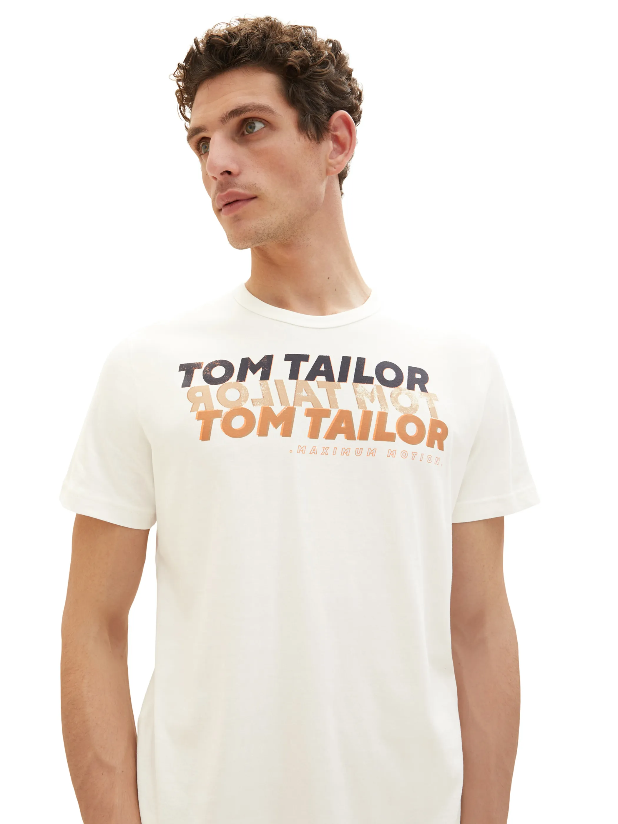 Tom Tailor 1036426 wording logo print t-shirt Weiß 880537 10332 4 Tom Tailor 1036426 wording logo print t-shirt Weiß 880537 10332 4