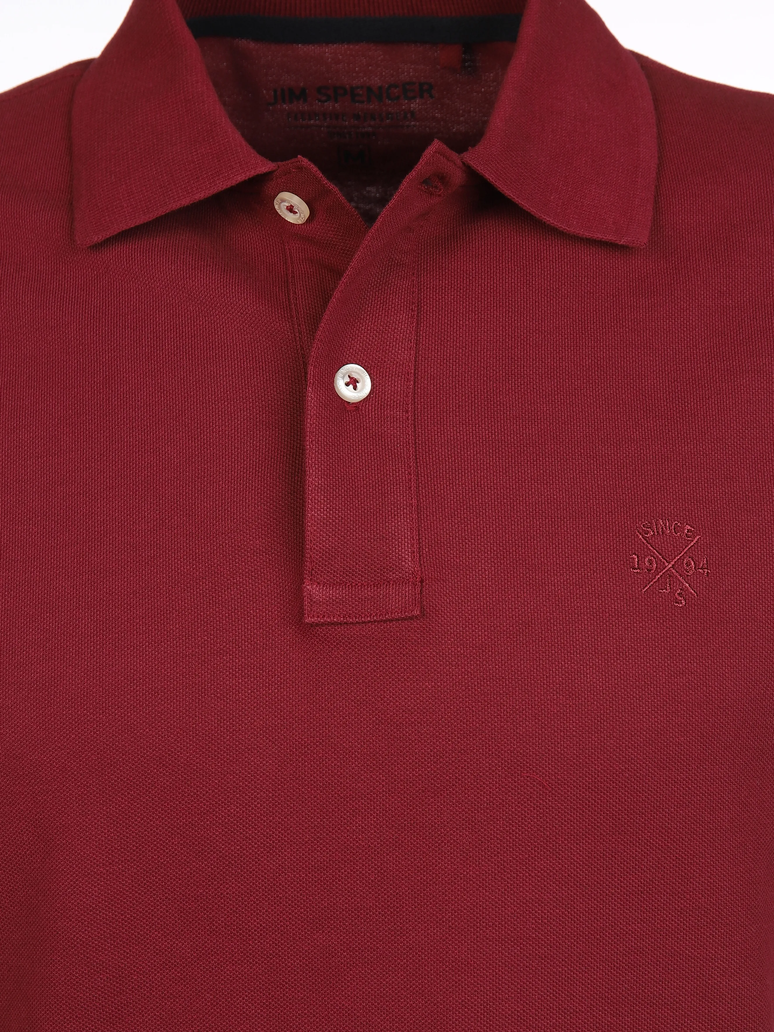 Jim Spencer He. Poloshirt 1/2 Arm uni basic Rot 890322 DK RED 3