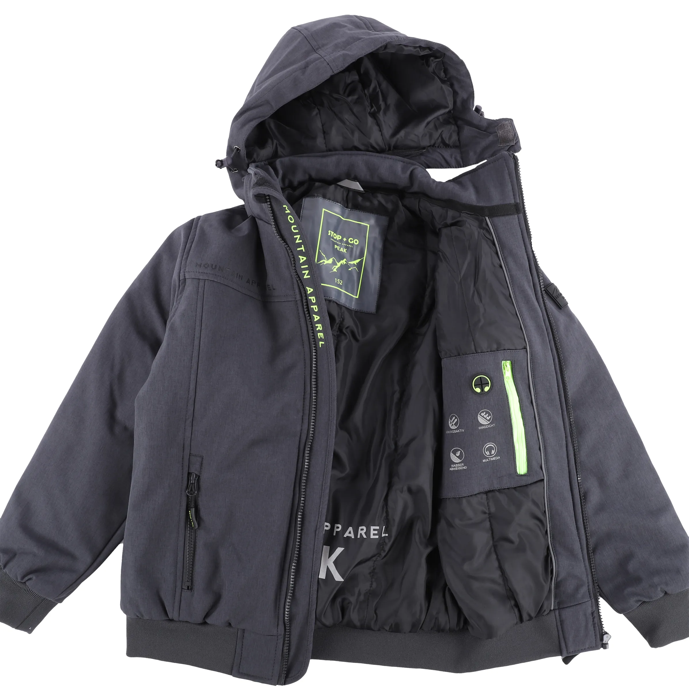 Stop + Go TB-Softshell Jacke Grau 879177 GREY 5 Stop + Go TB-Softshell Jacke Grau 879177 GREY 5