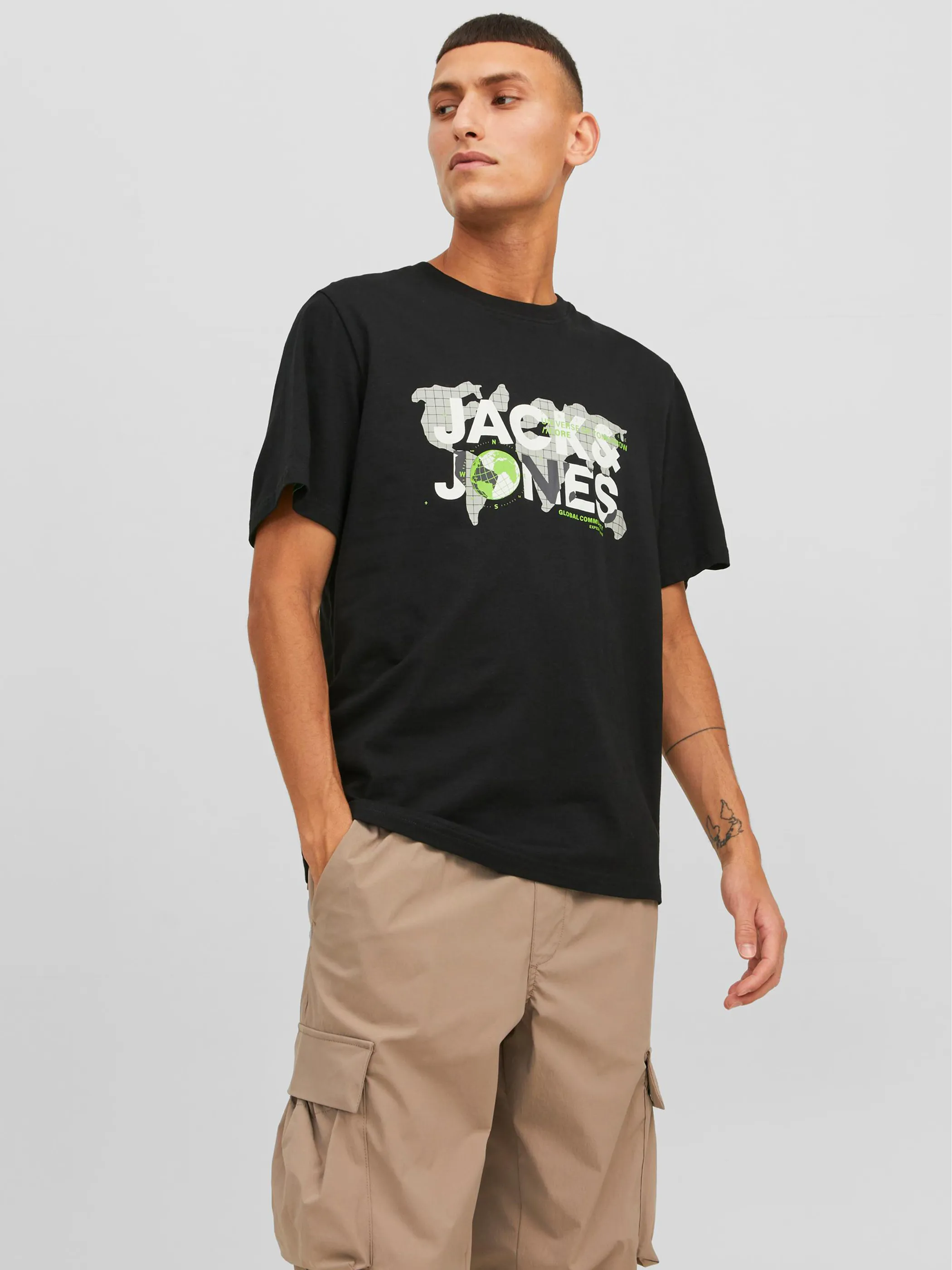 Jack Jones 12240276 JCODUST TEE SS CREW Schwarz 883637 178012 3 Jack Jones 12240276 JCODUST TEE SS CREW Schwarz 883637 178012 3