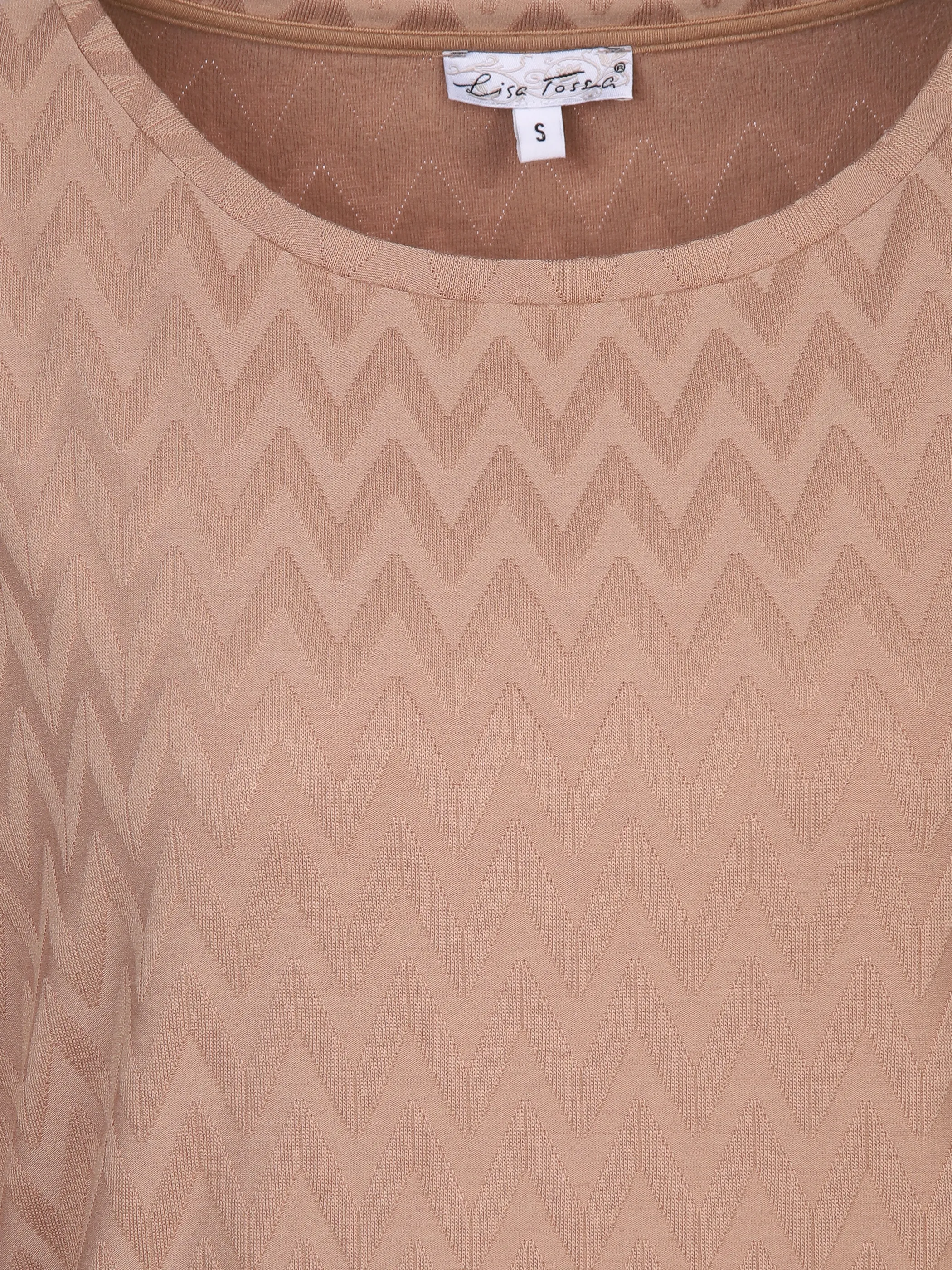 Lisa Tossa Da-Jacquard-Shirt langarm Braun 897608 CAMEL 3 Lisa Tossa Da-Jacquard-Shirt langarm Braun 897608 CAMEL 3