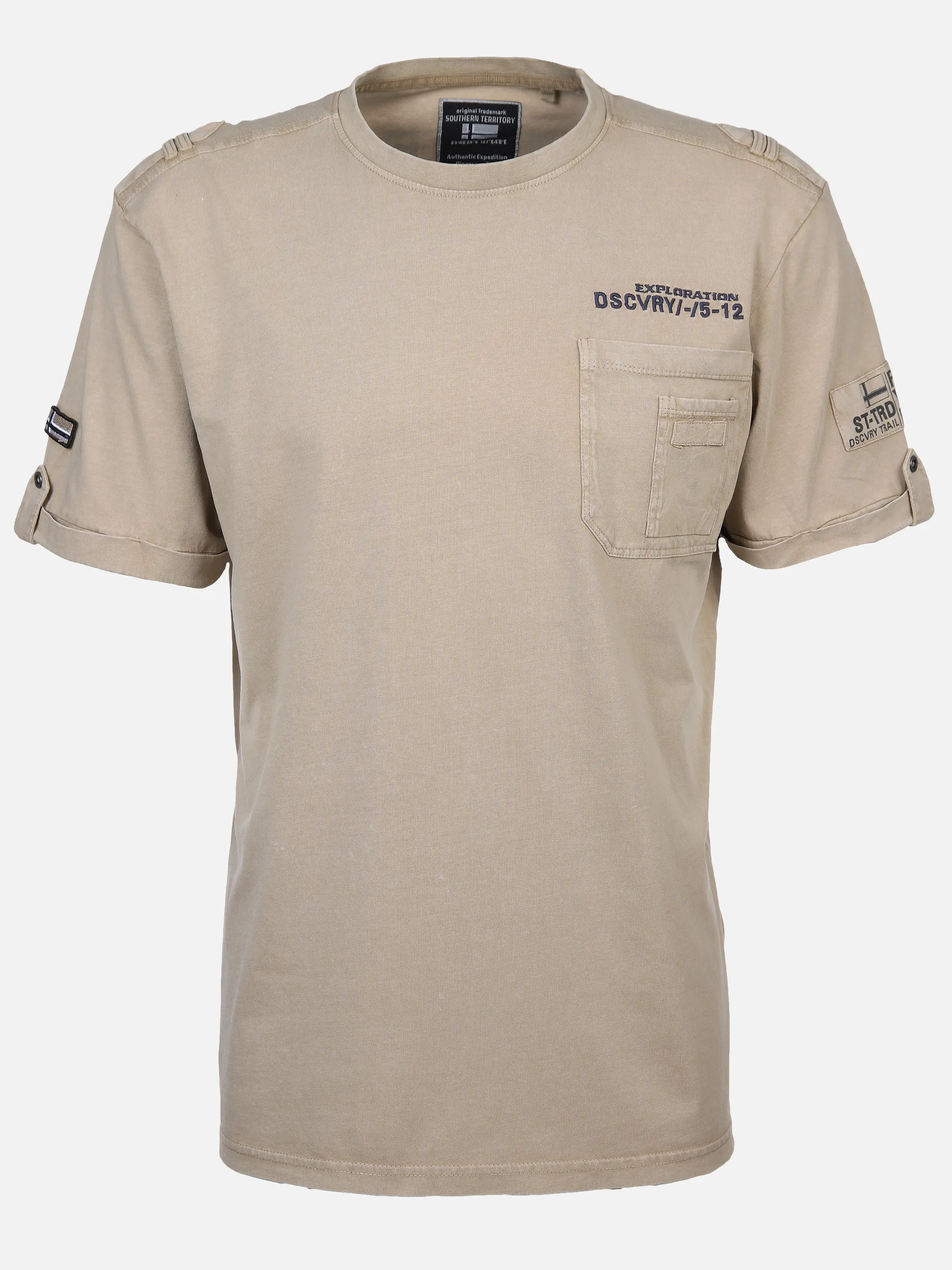 Southern Territory He. T-Shirt 1/2 Arm Cargo Braun 893223 CAMEL 1