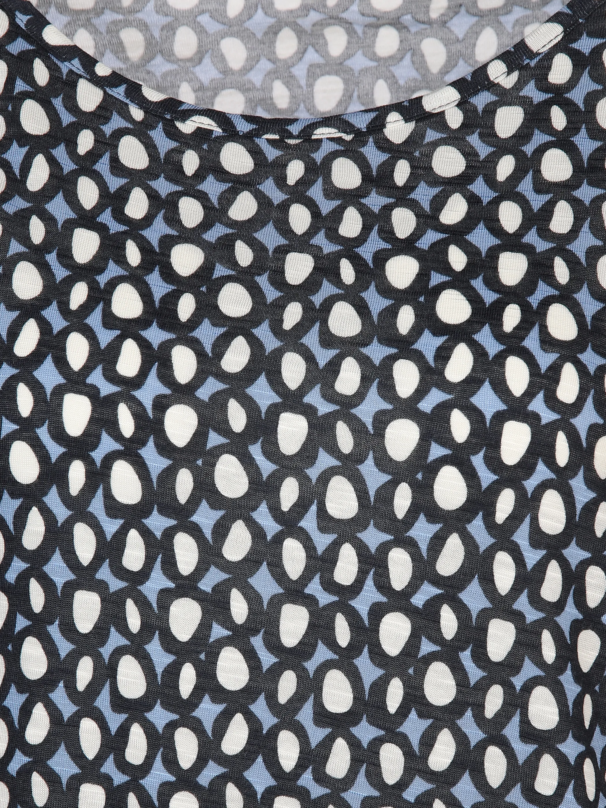 Damen Top mit Alloverprint | NAVY | noSize | 895964-navy