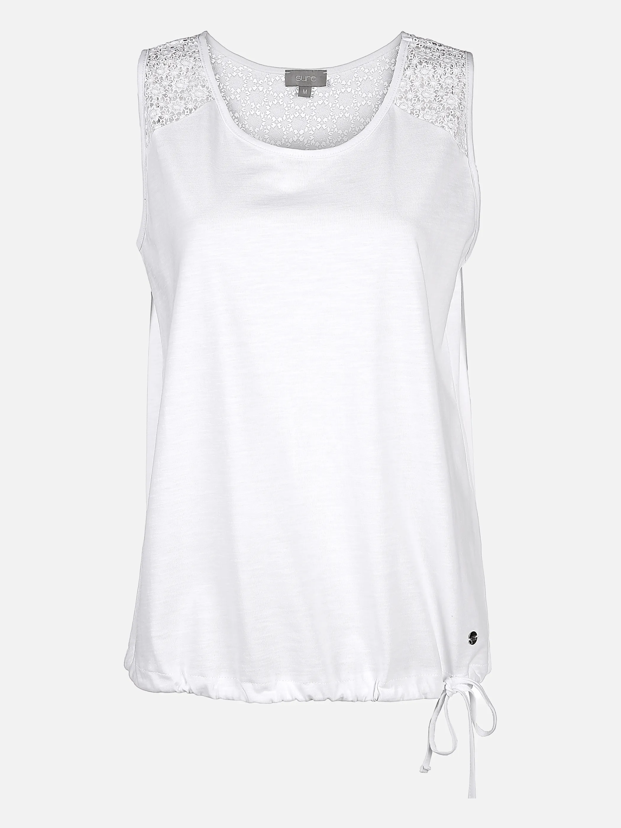 Sure Da-Tank-Top mit Spitze Weiß 837364 WHITE 1 Sure Da-Tank-Top mit Spitze Weiß 837364 WHITE 1