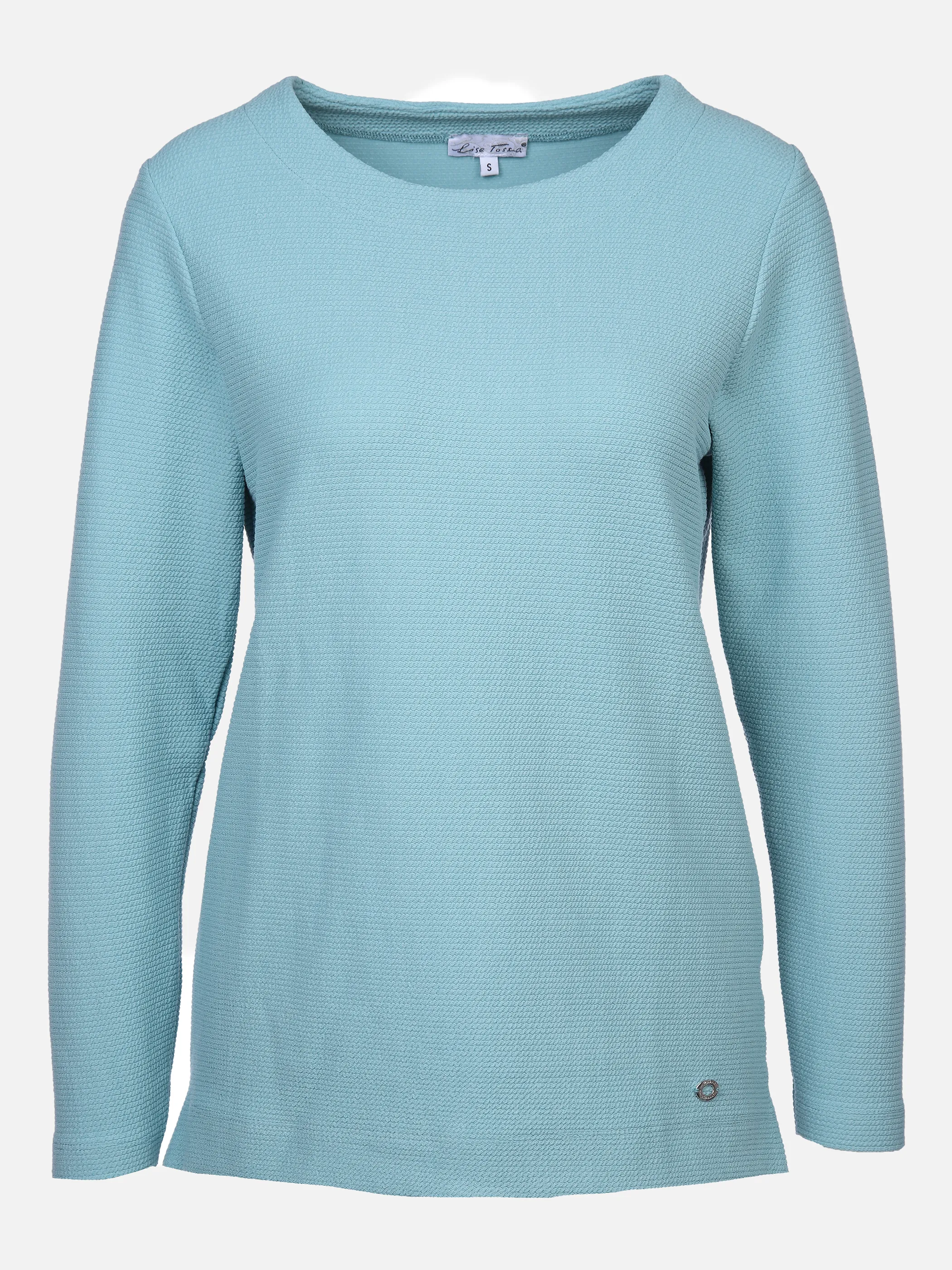 Lisa Tossa Da-Jaquardt-Sweatshirt Basic Blau 867608 MINZE 1