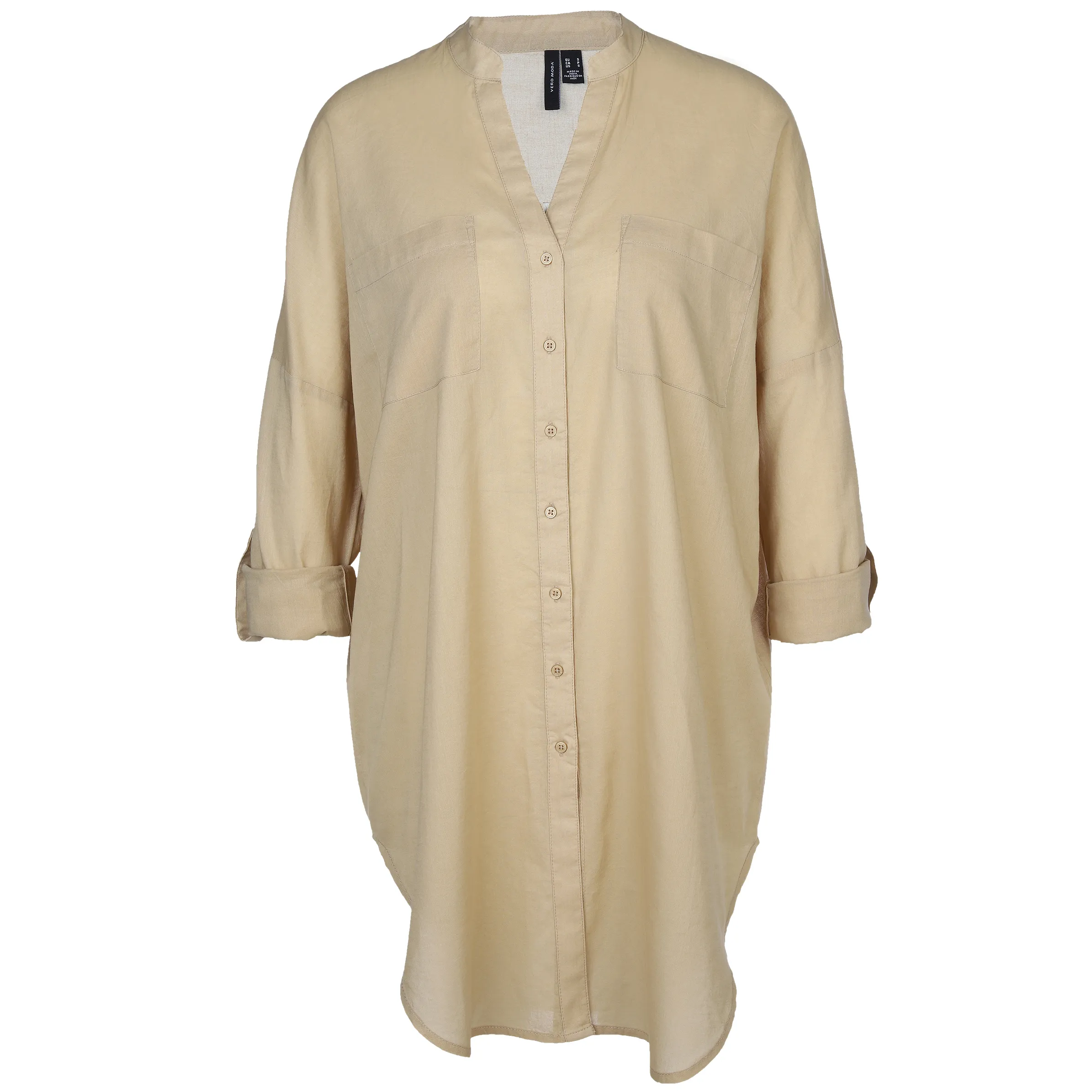 Vero Moda 10296901 VMISABELL L/S FOLD UP Braun 880181 198557 1 Vero Moda 10296901 VMISABELL L/S FOLD UP Braun 880181 198557 1