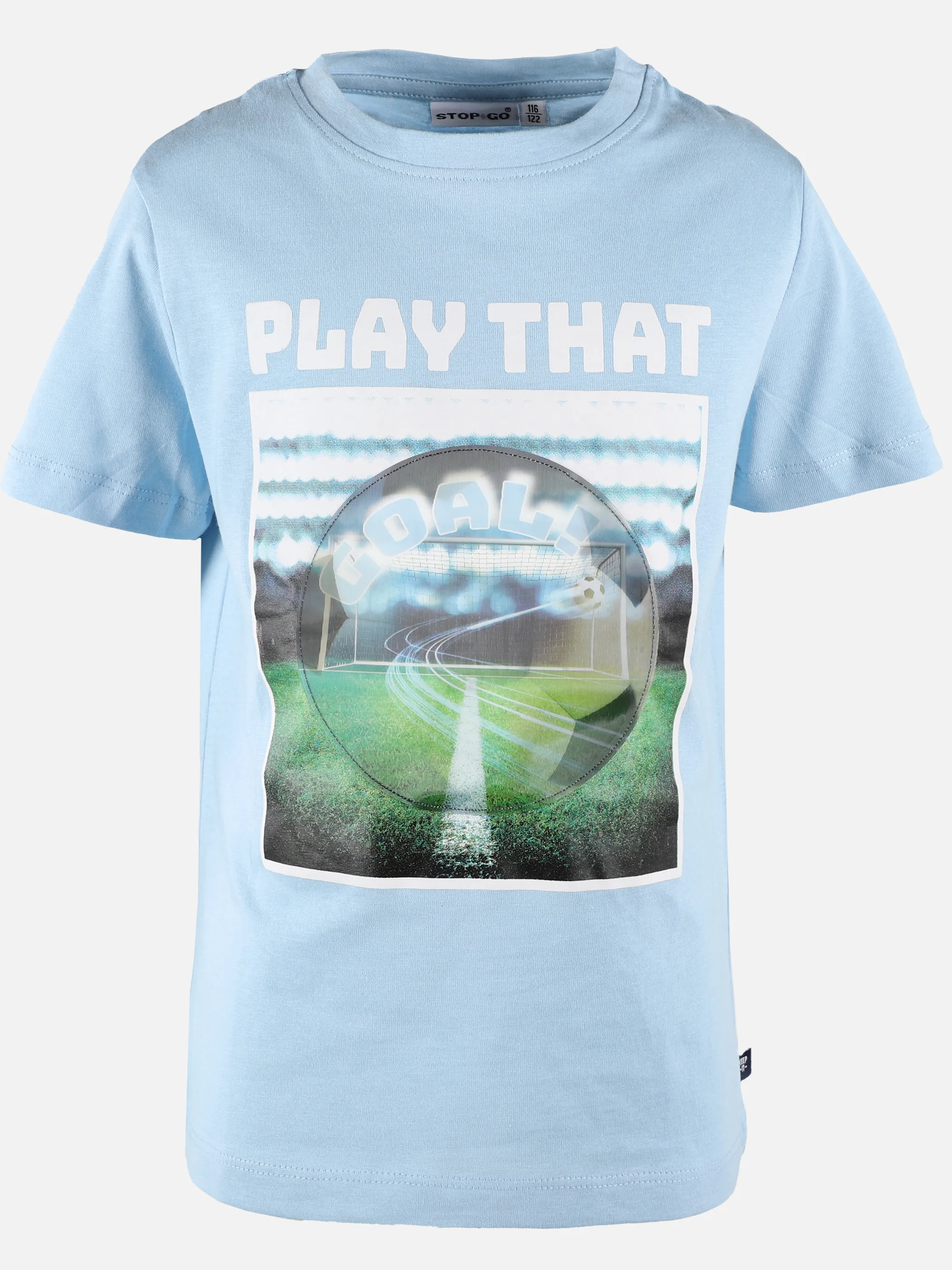 Stop + Go KJ T-Shirt mit Fußballdruck in hellblau Blau 892771 HELLBLAU 1