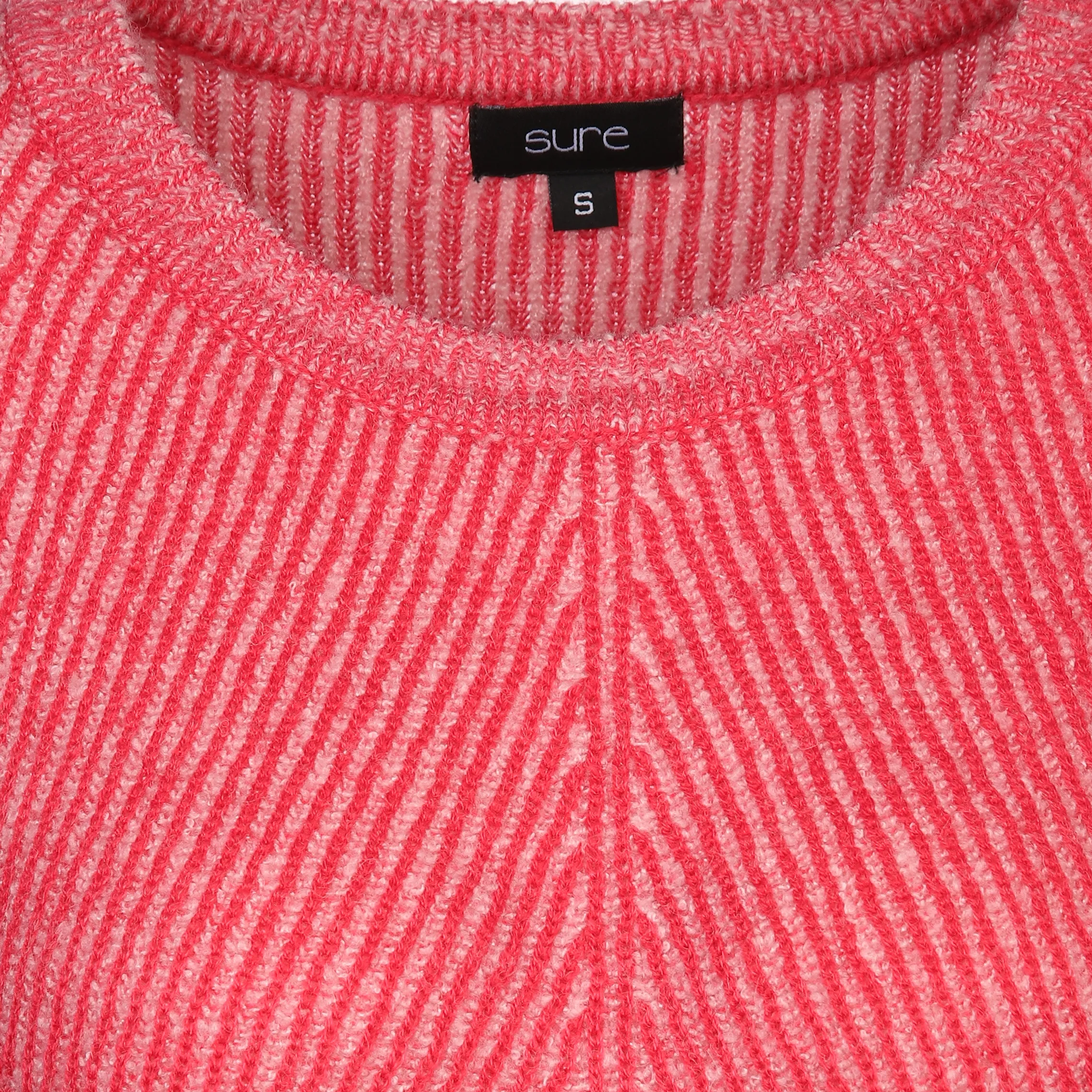 Sure Da-Pullover m. Rippstruktur Pink 881243 PINK 3 Sure Da-Pullover m. Rippstruktur Pink 881243 PINK 3