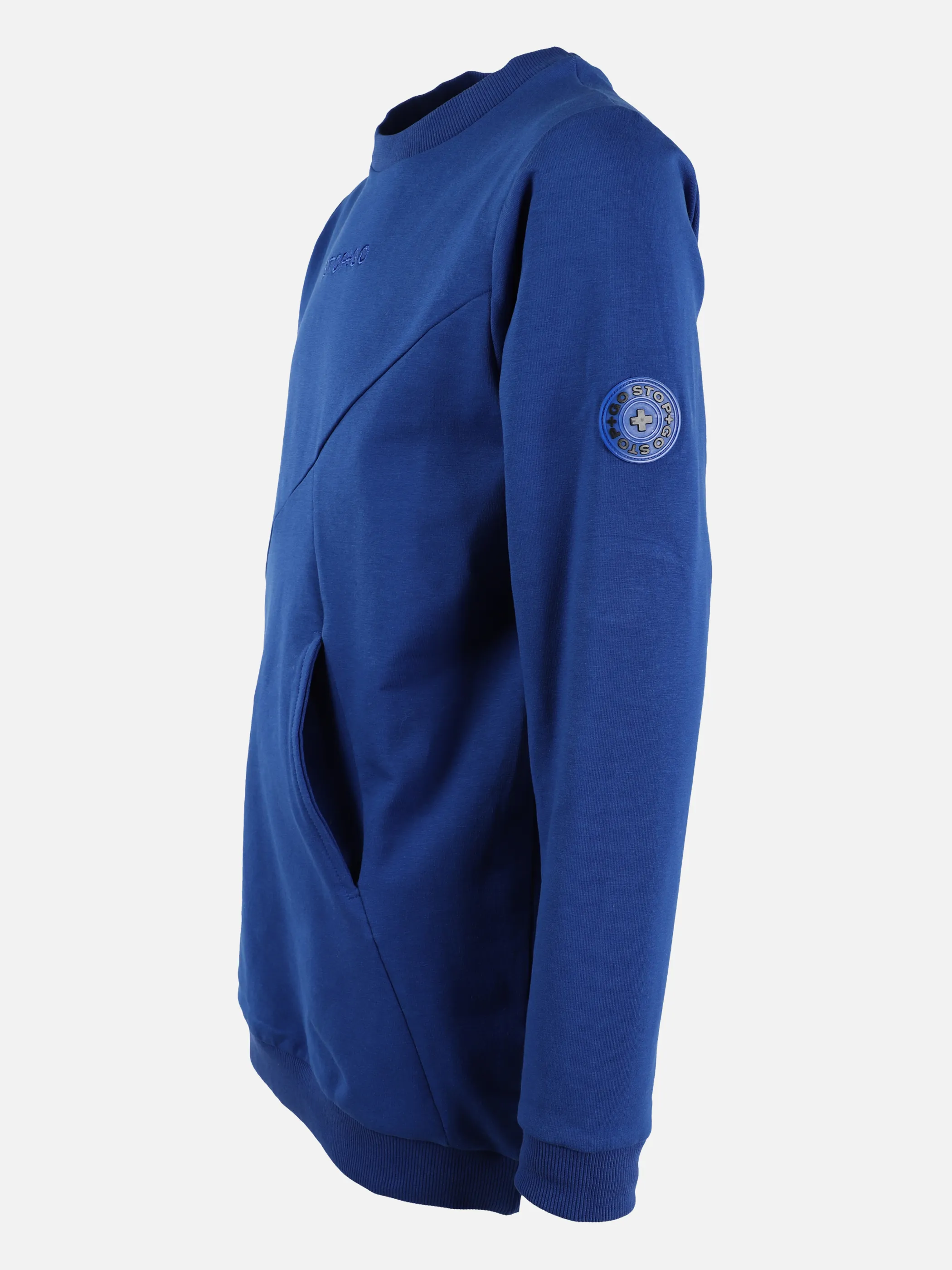 Stop + Go JJ Sweatshirt mit kleinem Frontdruck Blau 875615 BLAU 3 Stop + Go JJ Sweatshirt mit kleinem Frontdruck Blau 875615 BLAU 3