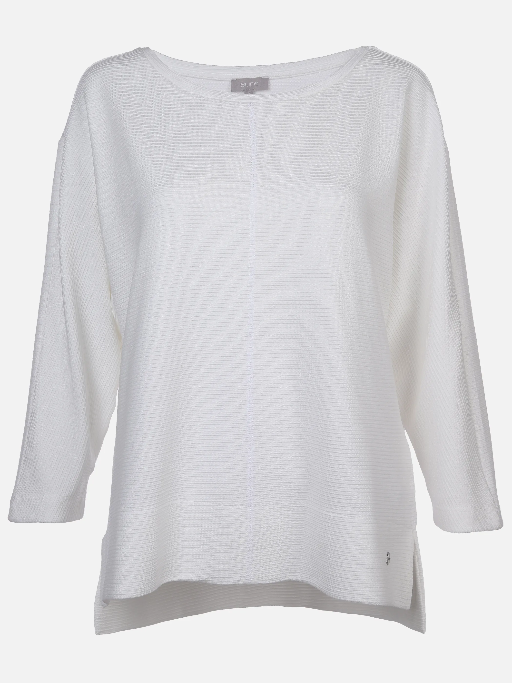 Sure Da-Ottoman-Jaquard-Shirt Weiß 889315 OFFWHITE 1