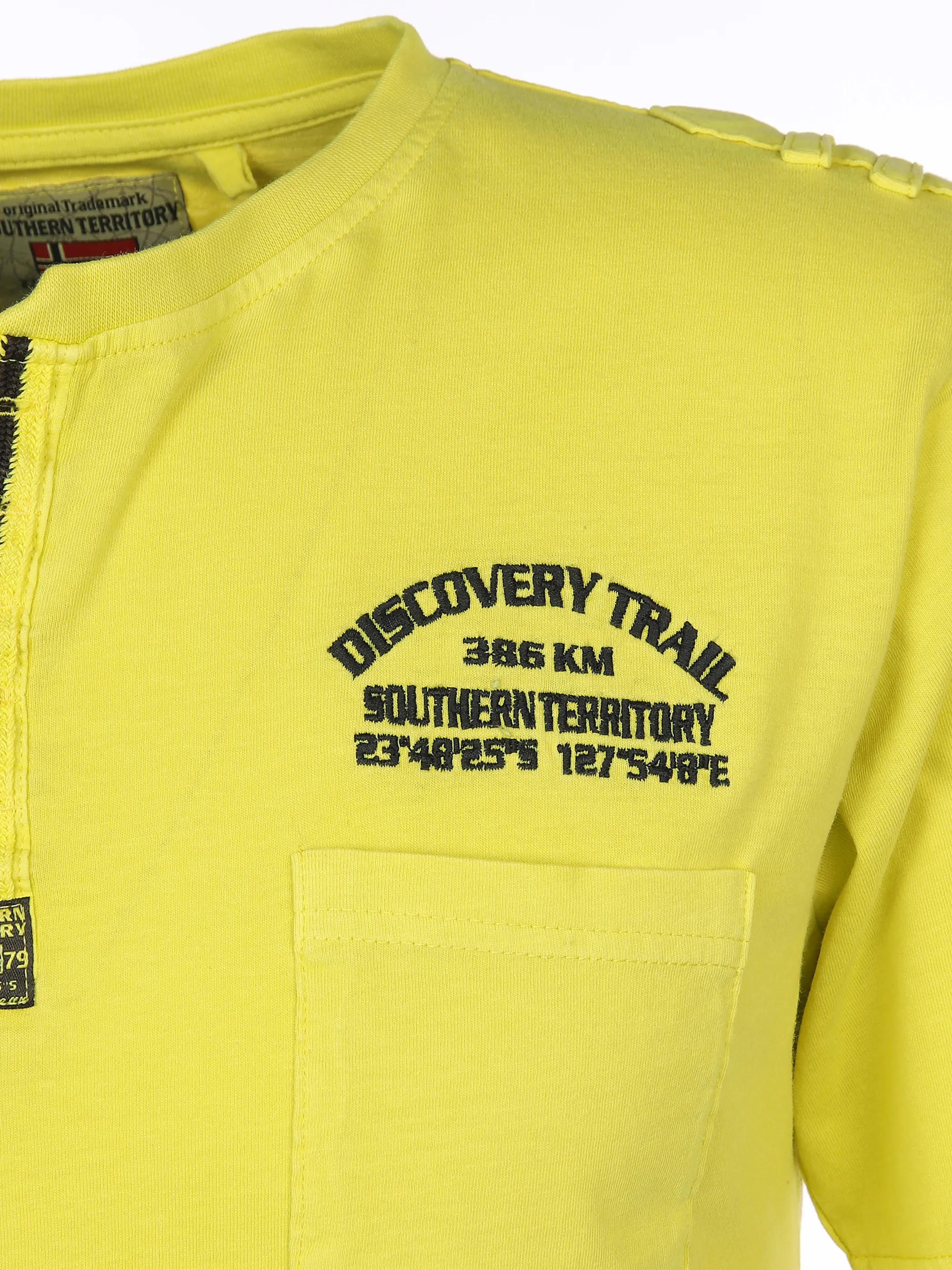 Southern Territory He. Henleyshirt 1/2 Arm washer Gelb 872419 YELLOW 3 Southern Territory He. Henleyshirt 1/2 Arm washer Gelb 872419 YELLOW 3