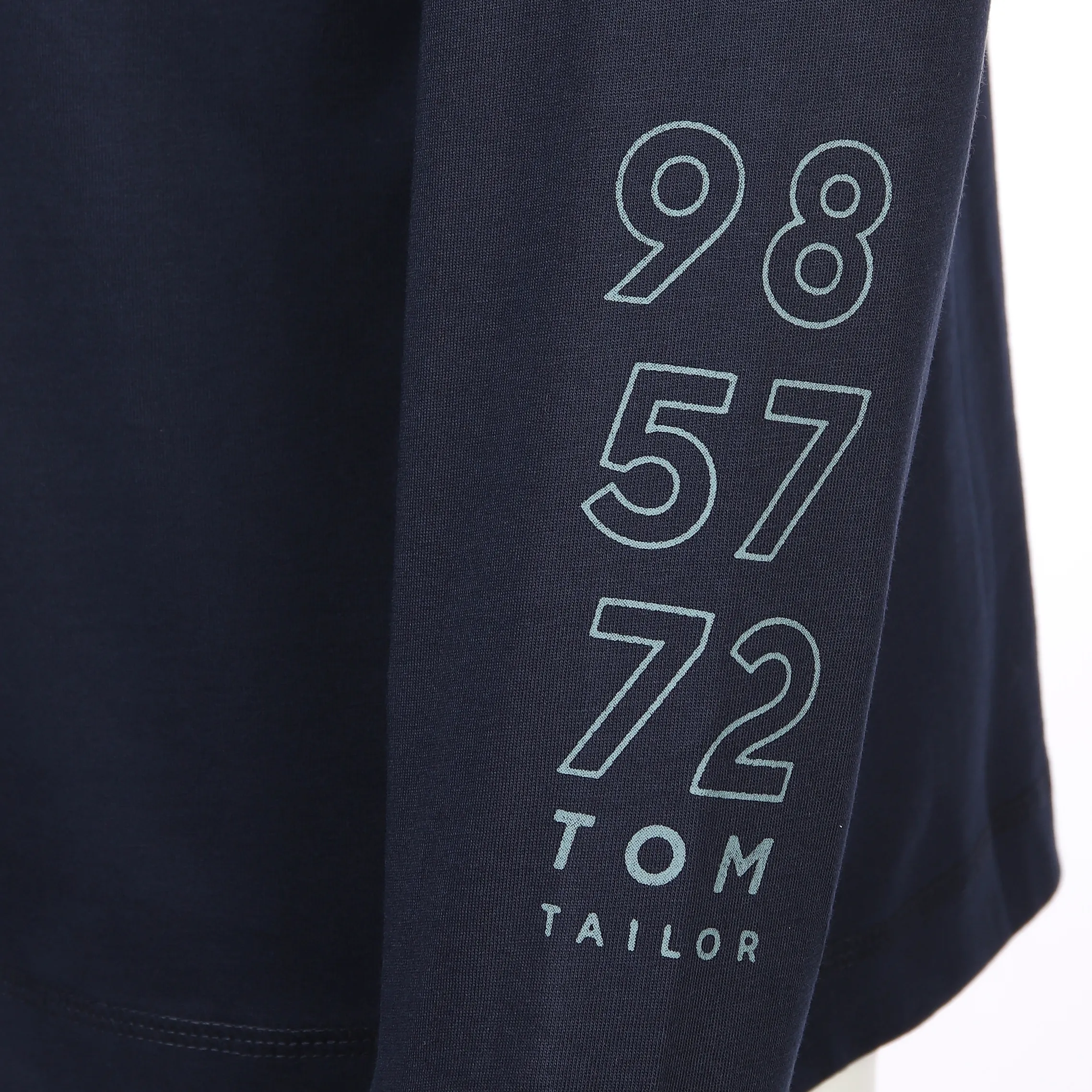 Tom Tailor 1039647 longsleeve with hood Blau 887467 10668 4