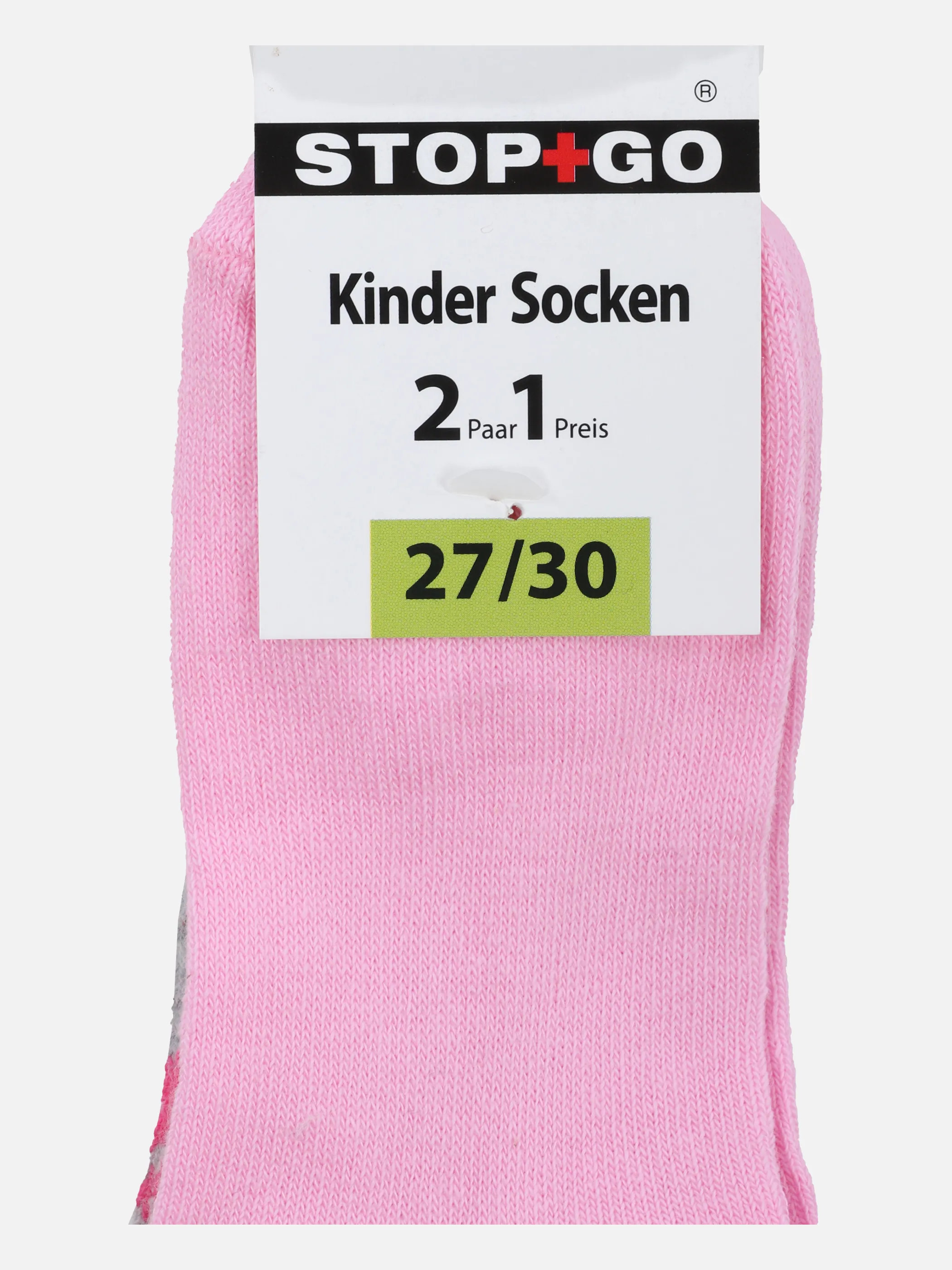 Stop + Go Md-Socken 2er Pack Pink 853475 PINK/GRAU 3 Stop + Go Md-Socken 2er Pack Pink 853475 PINK/GRAU 3