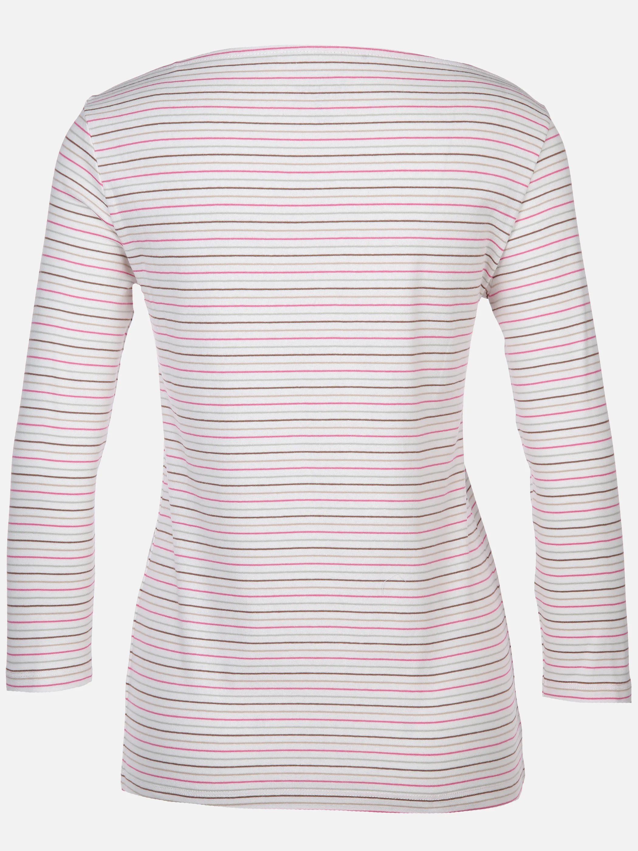 Tom Tailor 1040545 NOS T-shirt boat neck stripe Pink 890585 35715 2