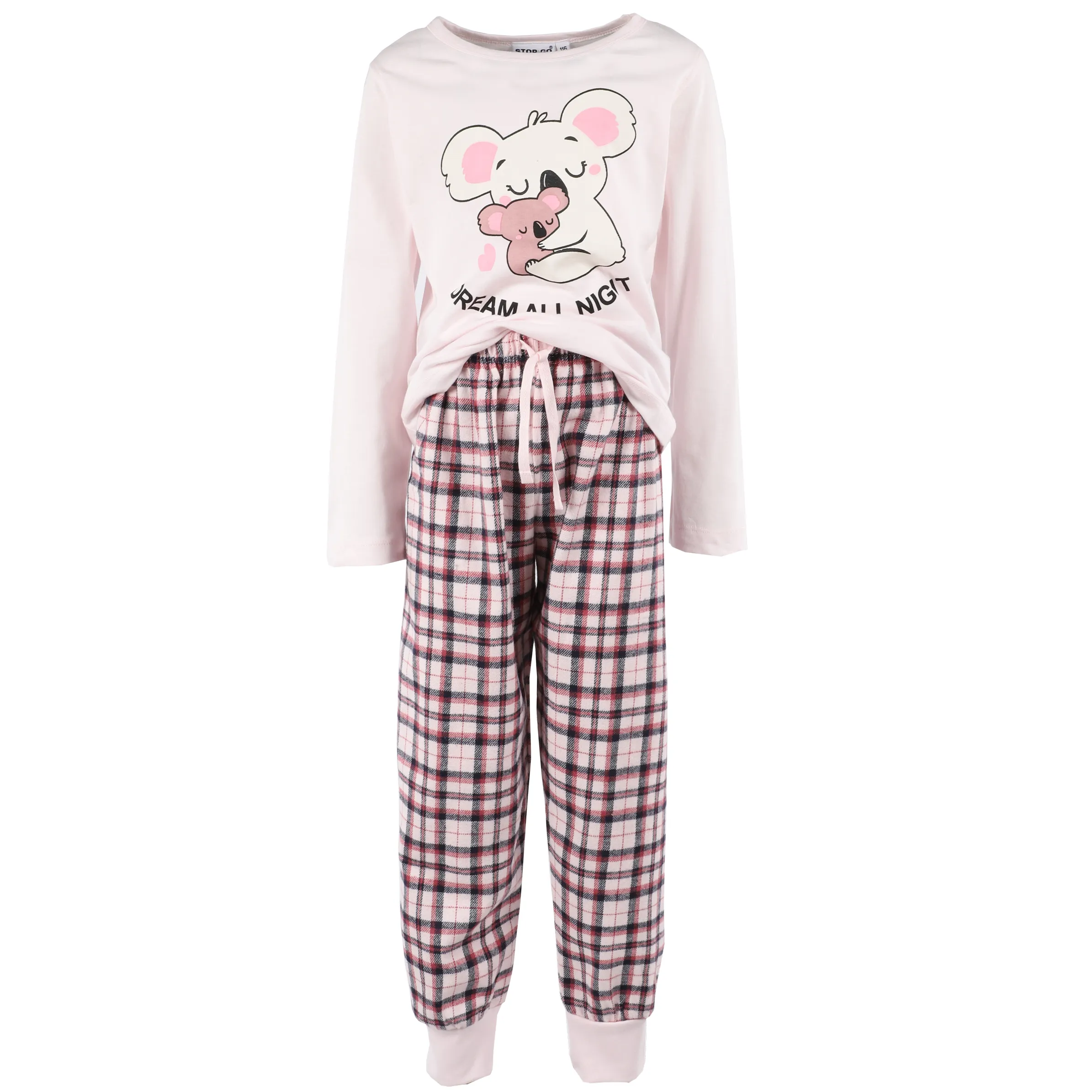 Stop + Go KM Pyjama lang Koala Hose karo Rosa 881319 ROSA 2