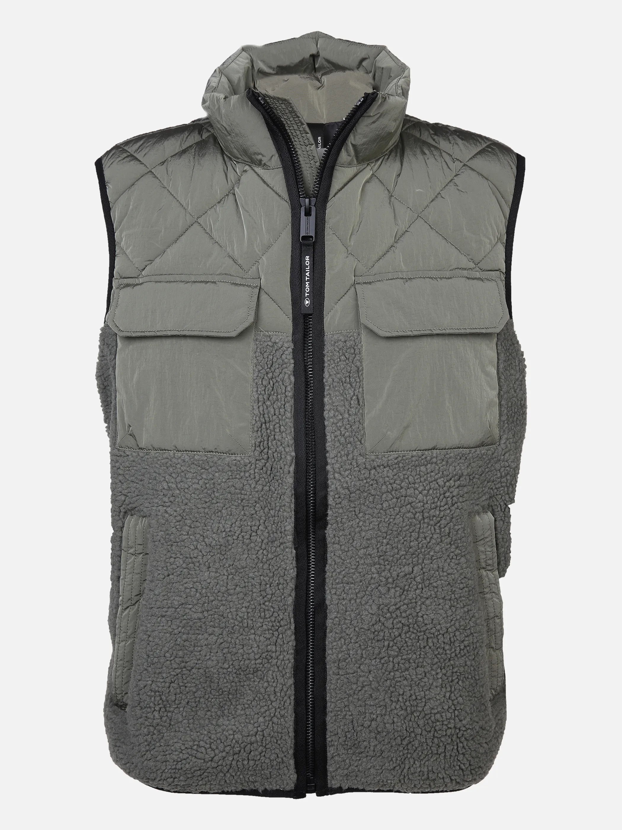 Tom Tailor 1033544 mat mix vest Grün 869541 10415 1