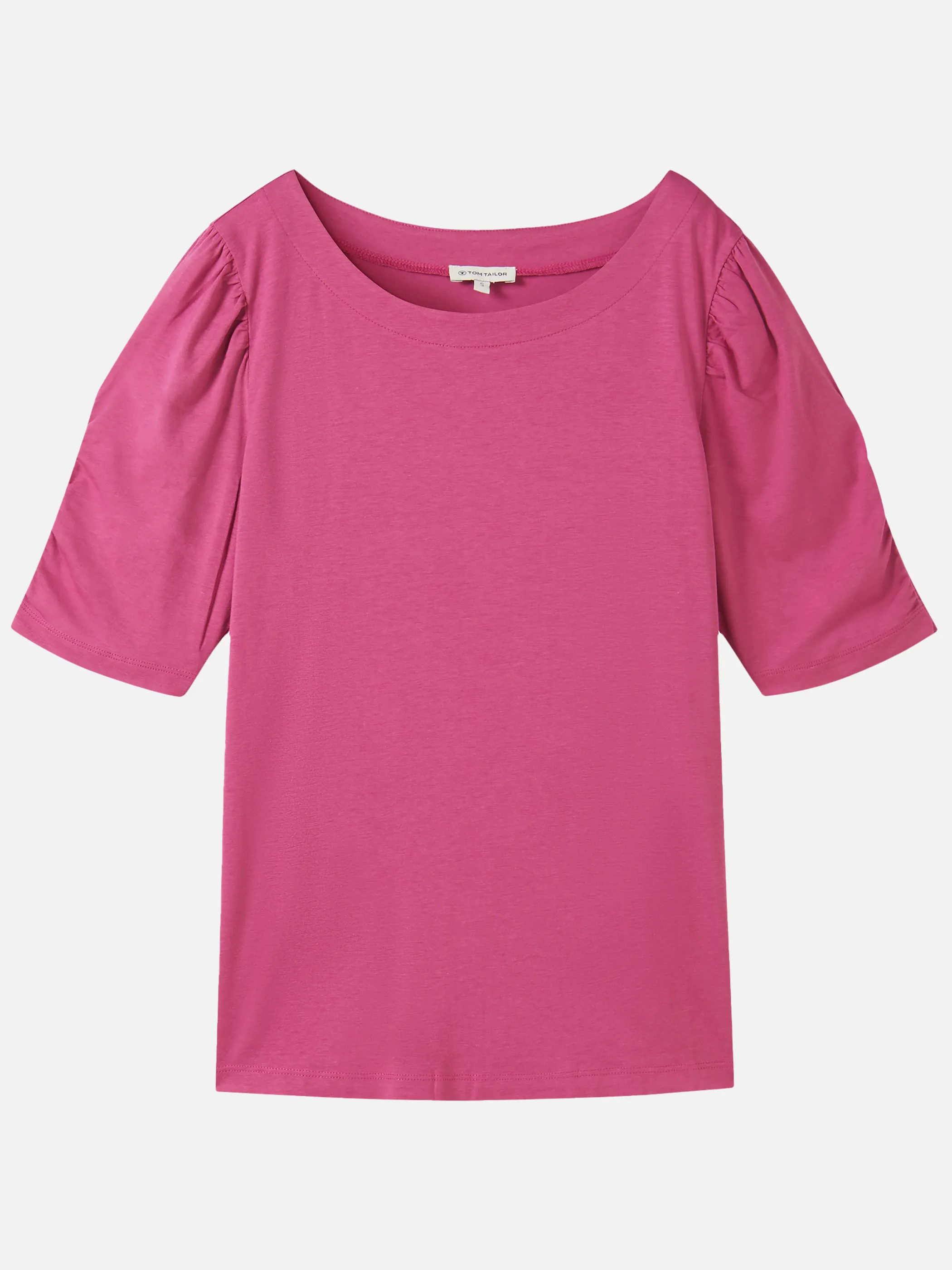 Tom Tailor 1041572 T-shirt gathered sleeve Pink 895787 35275 1