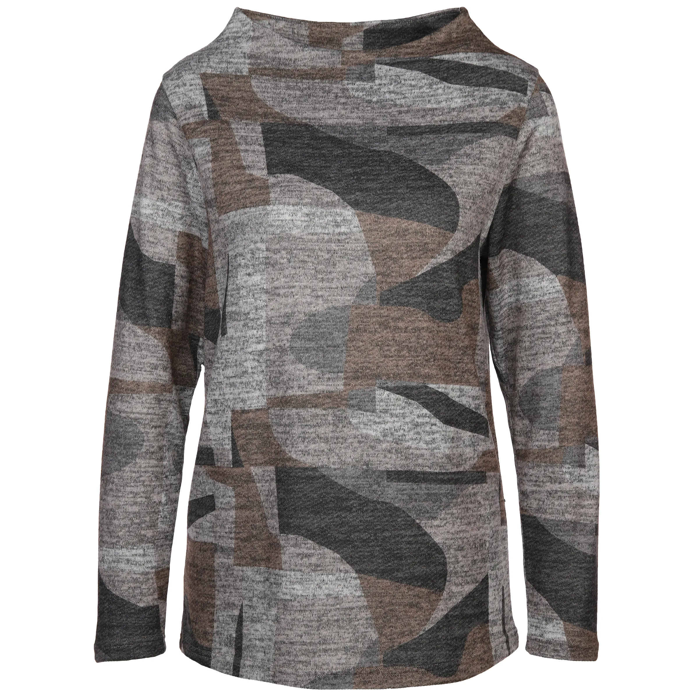 Sure Da-Flauschshirt m. Kelchkragen Beige 886633 BEIGE GEM. 1 Sure Da-Flauschshirt m. Kelchkragen Beige 886633 BEIGE GEM. 1