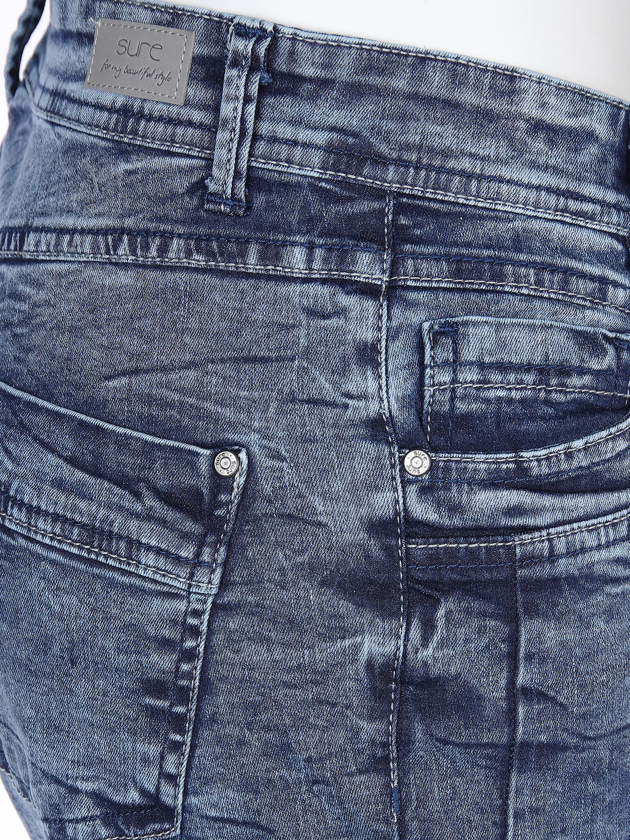Sure Da-Jeans 5 Pocket commercial w Blau 871646 DK. BLUE 3
