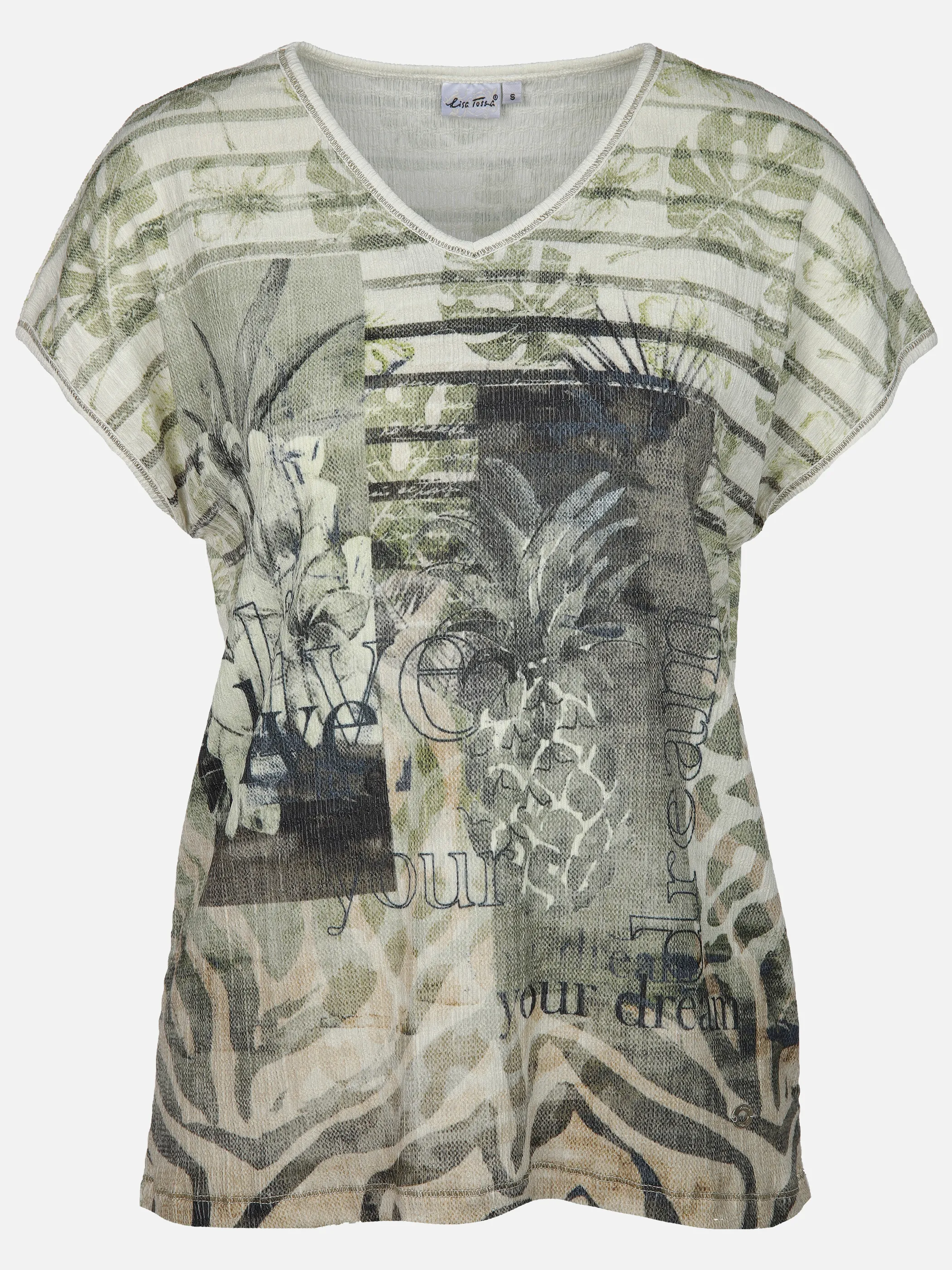 Lisa Tossa Da-Strukturshirt Oliv 909999 KH 1