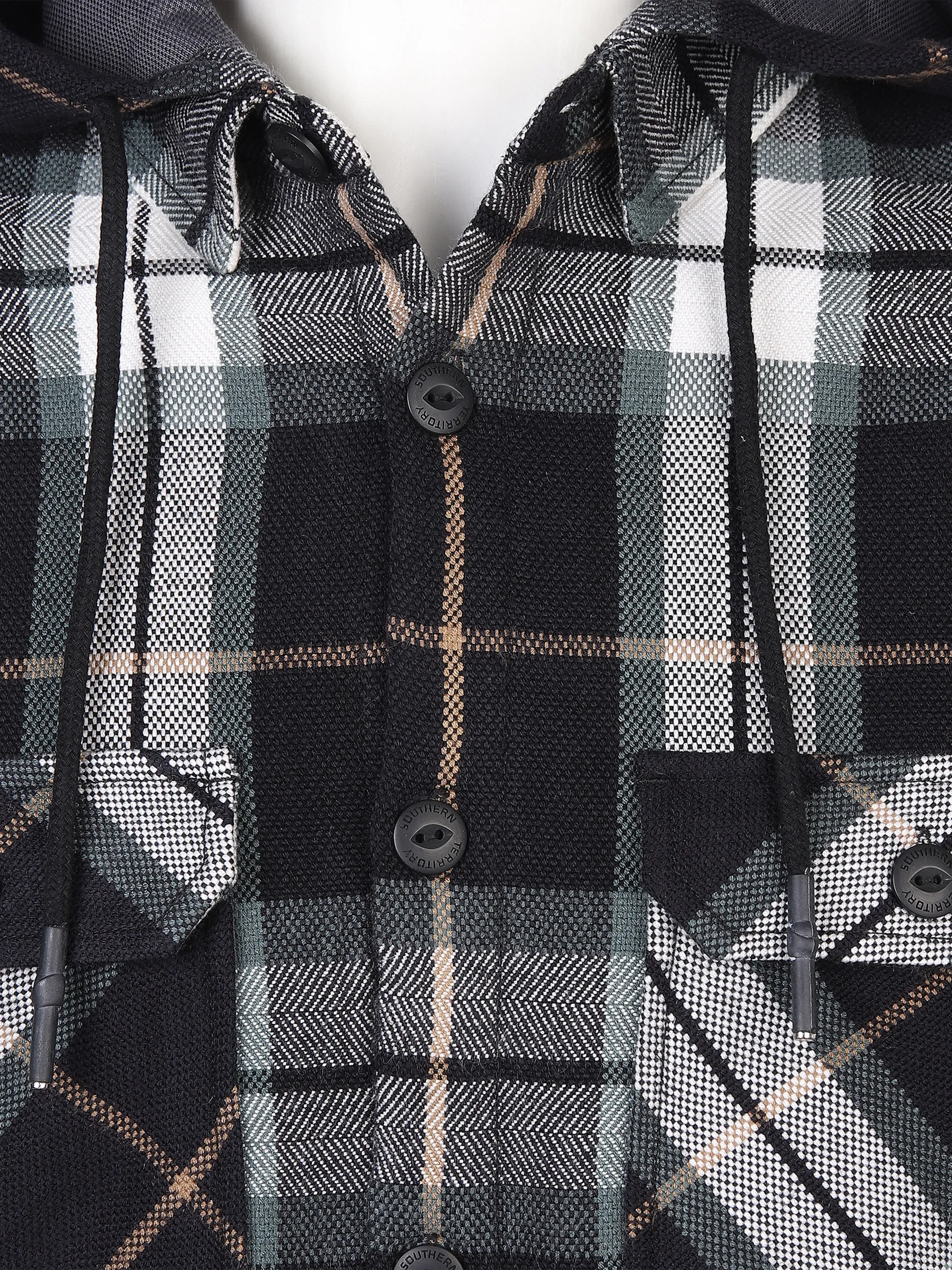 Southern Territory He. Overshirt Kapuze Schwarz 867882 BLACK/GREY 3 Southern Territory He. Overshirt Kapuze Schwarz 867882 BLACK/GREY 3