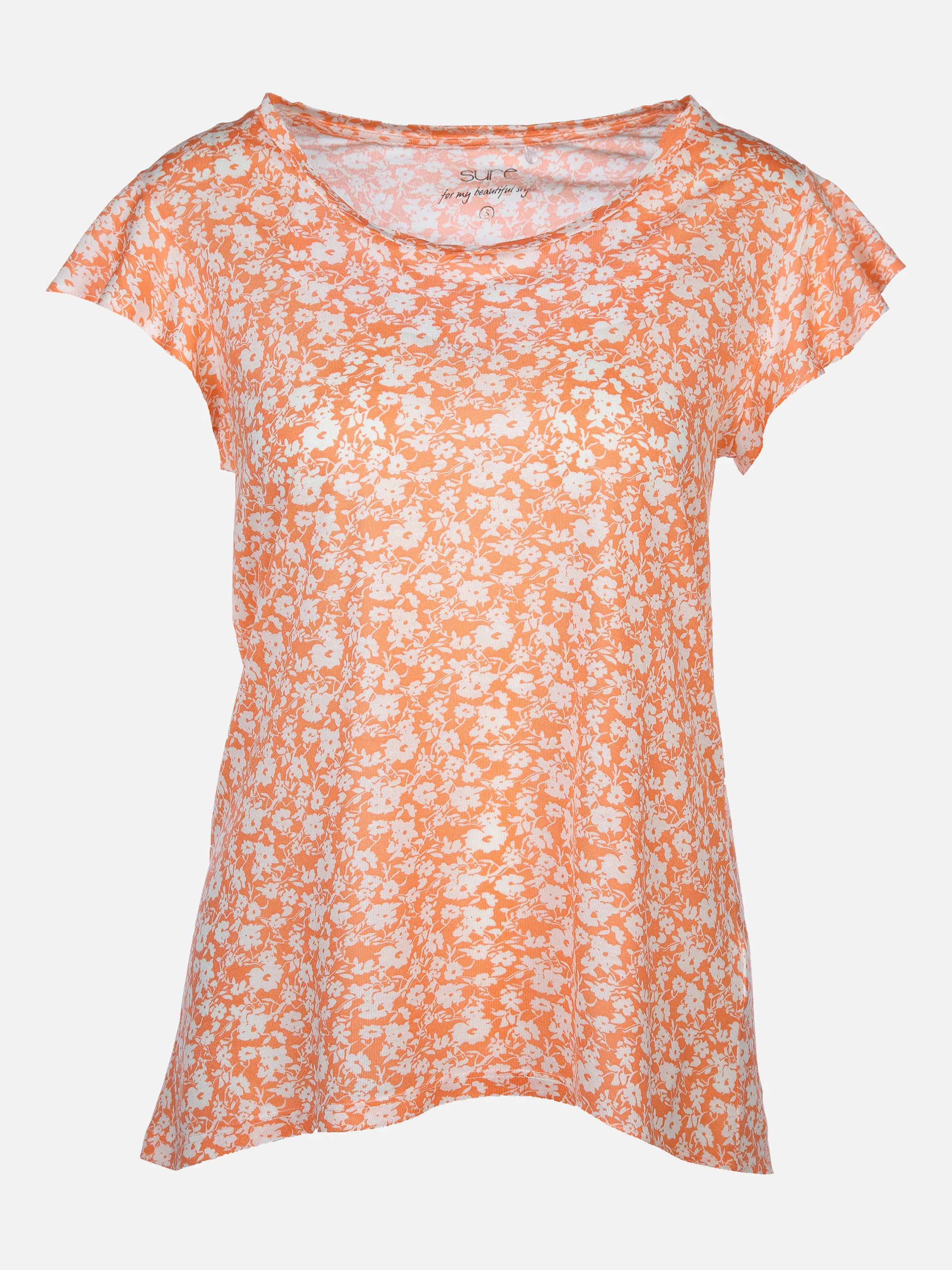 Sure Da-Printshirt m. Vollantärmeln Orange 873541 MELONE GEM 1