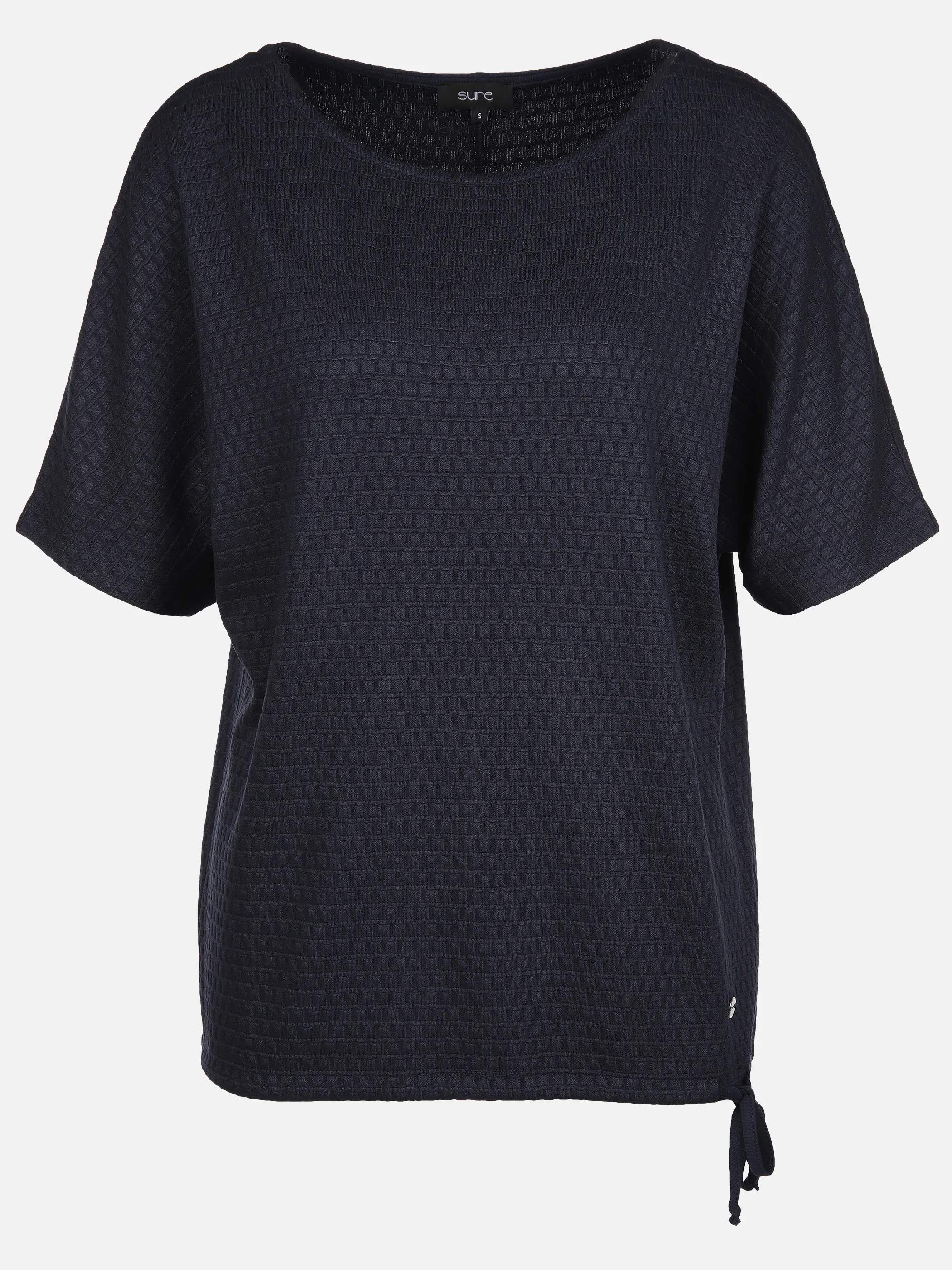 Street One Damen Jacquard Shirt Mit Zipper - 3/4-Ärmel Mit Grafischem Muster