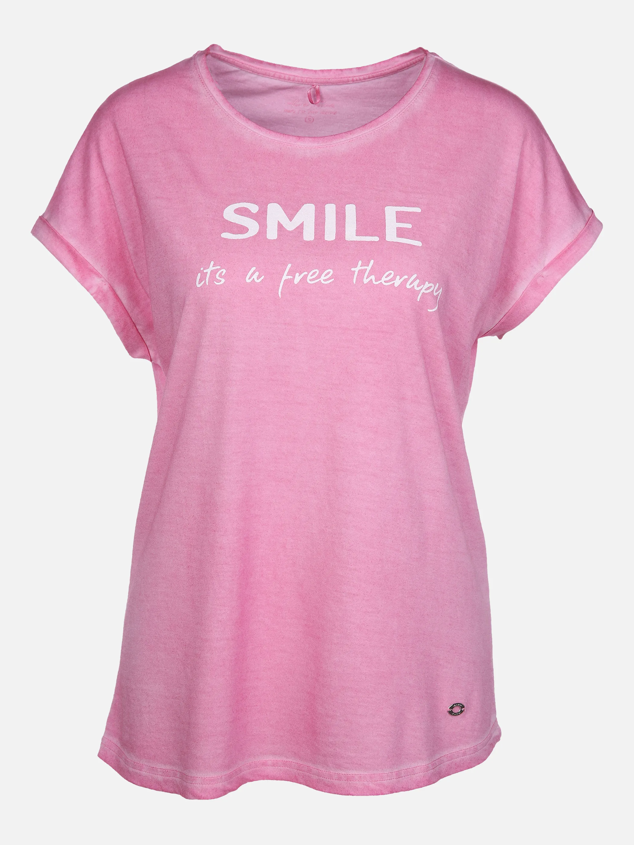 Lisa Tossa Da-T-Shirt m. Frontprint Pink 864662 PINK 1