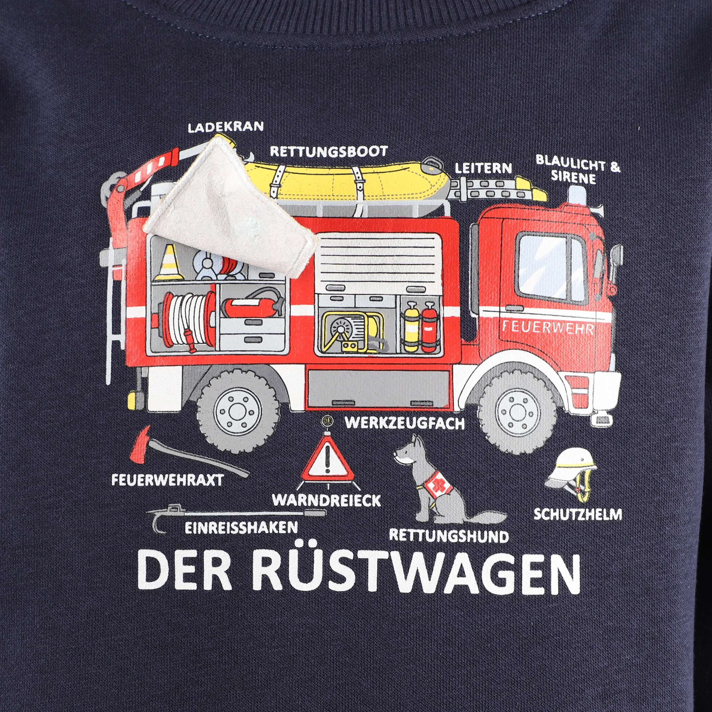 Stop + Go KJ Sweater in navy mit Feuerwehrauto Blau 881565 NAVY 4 Stop + Go KJ Sweater in navy mit Feuerwehrauto Blau 881565 NAVY 4