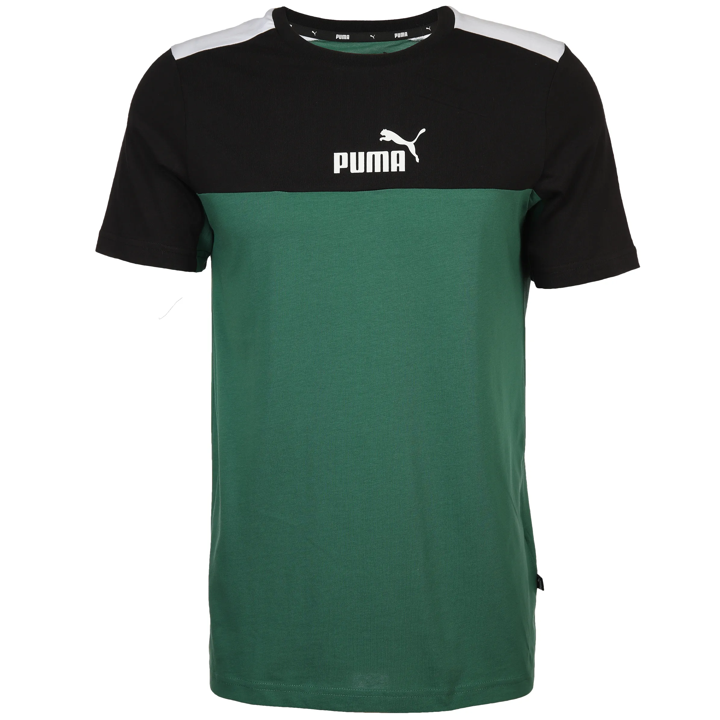 Puma 847426 He-T-Shirt, Color-Block Grün 859771 37 1