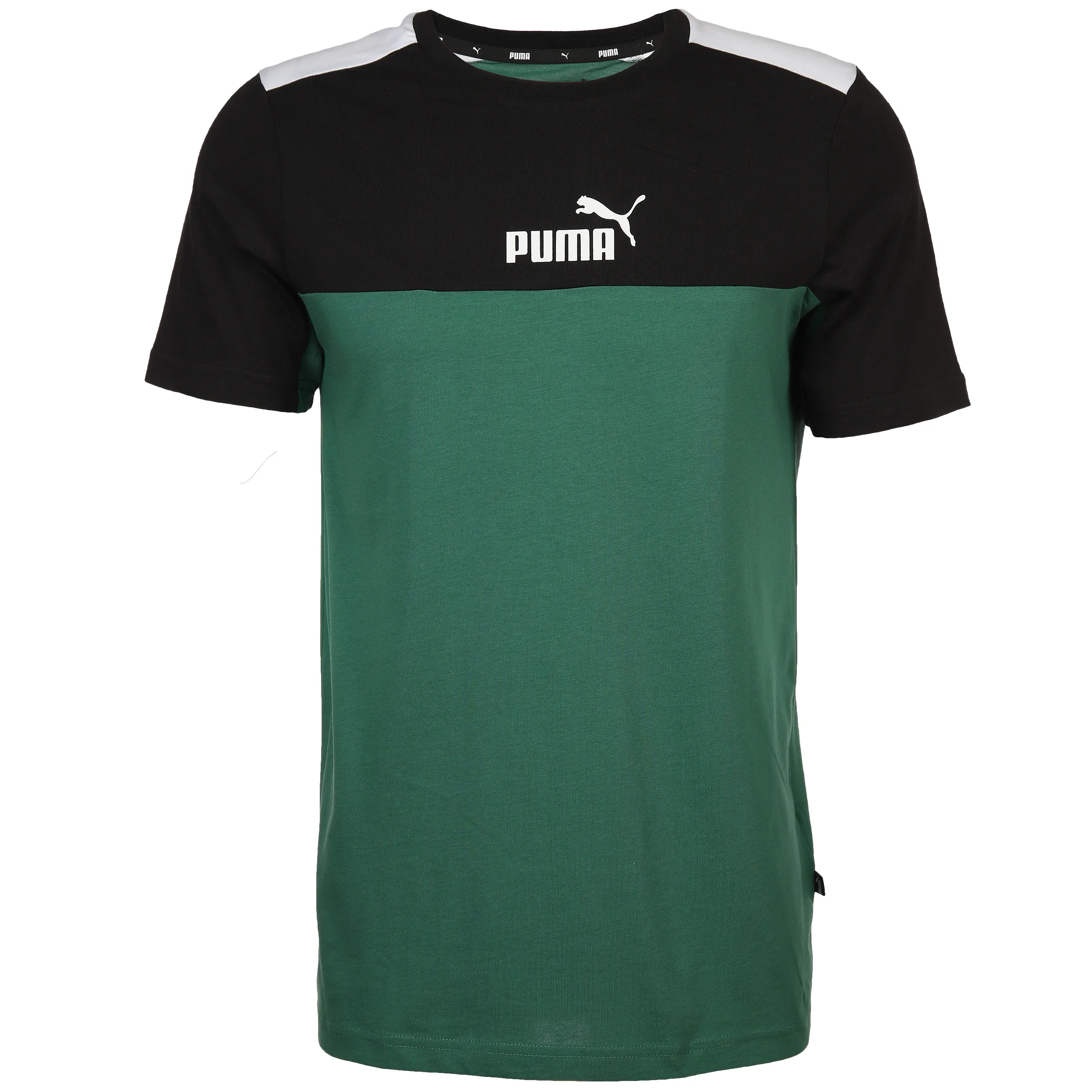 Puma 847426 He-T-Shirt, Color-Block Grün 859771 37 1 Puma 847426 He-T-Shirt, Color-Block Grün 859771 37 1