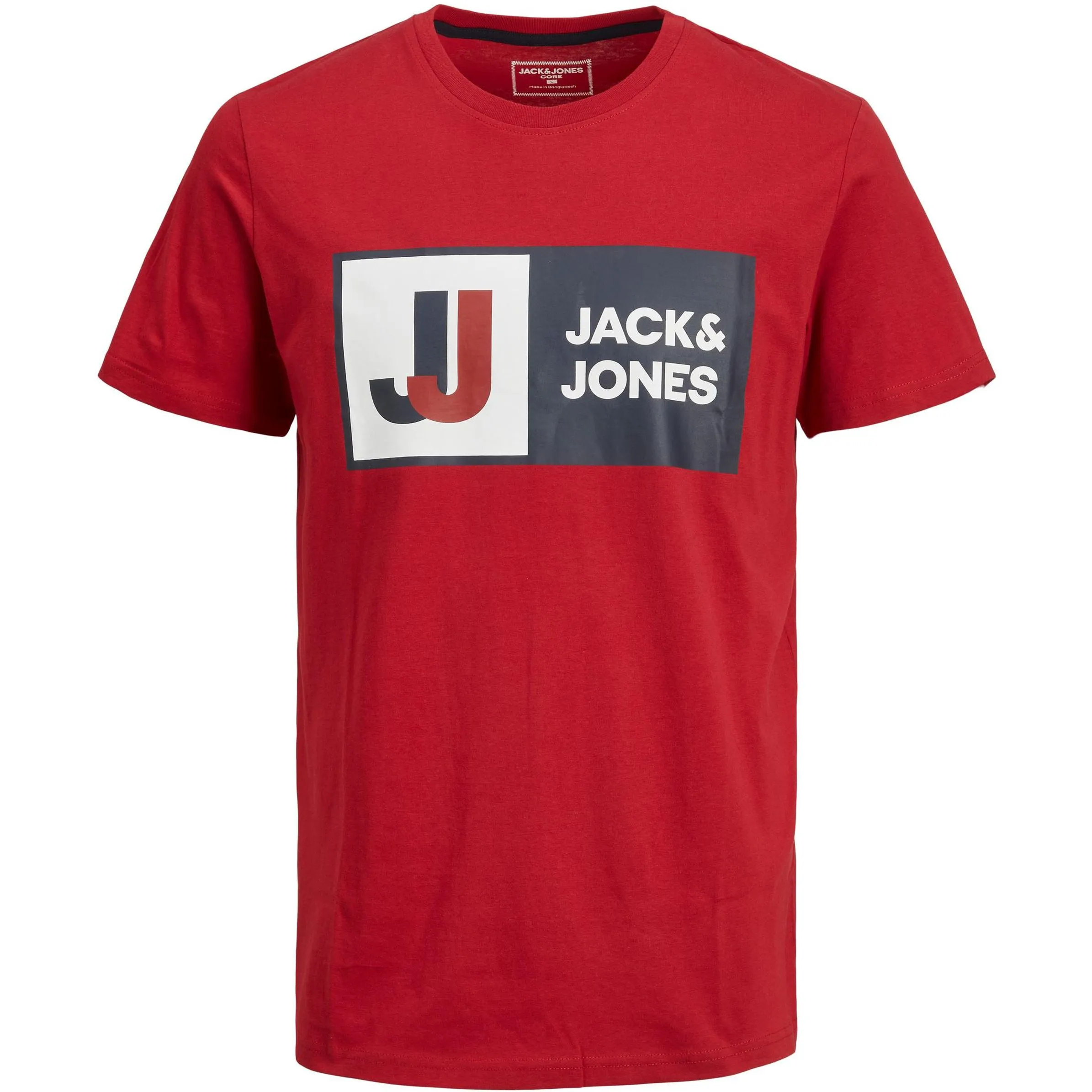 Jack&Jones Junior 12216592 JCOLOGAN TEE SS CREW Rot 868780 177174 1