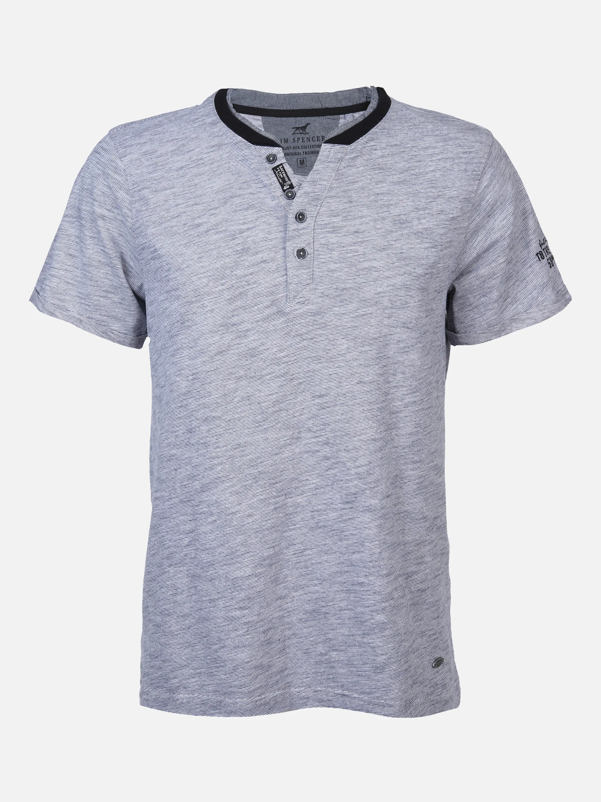 Jim Spencer He. Henleyshirt 1/2 Arm grindl Grau 861654 GREY 1 Jim Spencer He. Henleyshirt 1/2 Arm grindl Grau 861654 GREY 1