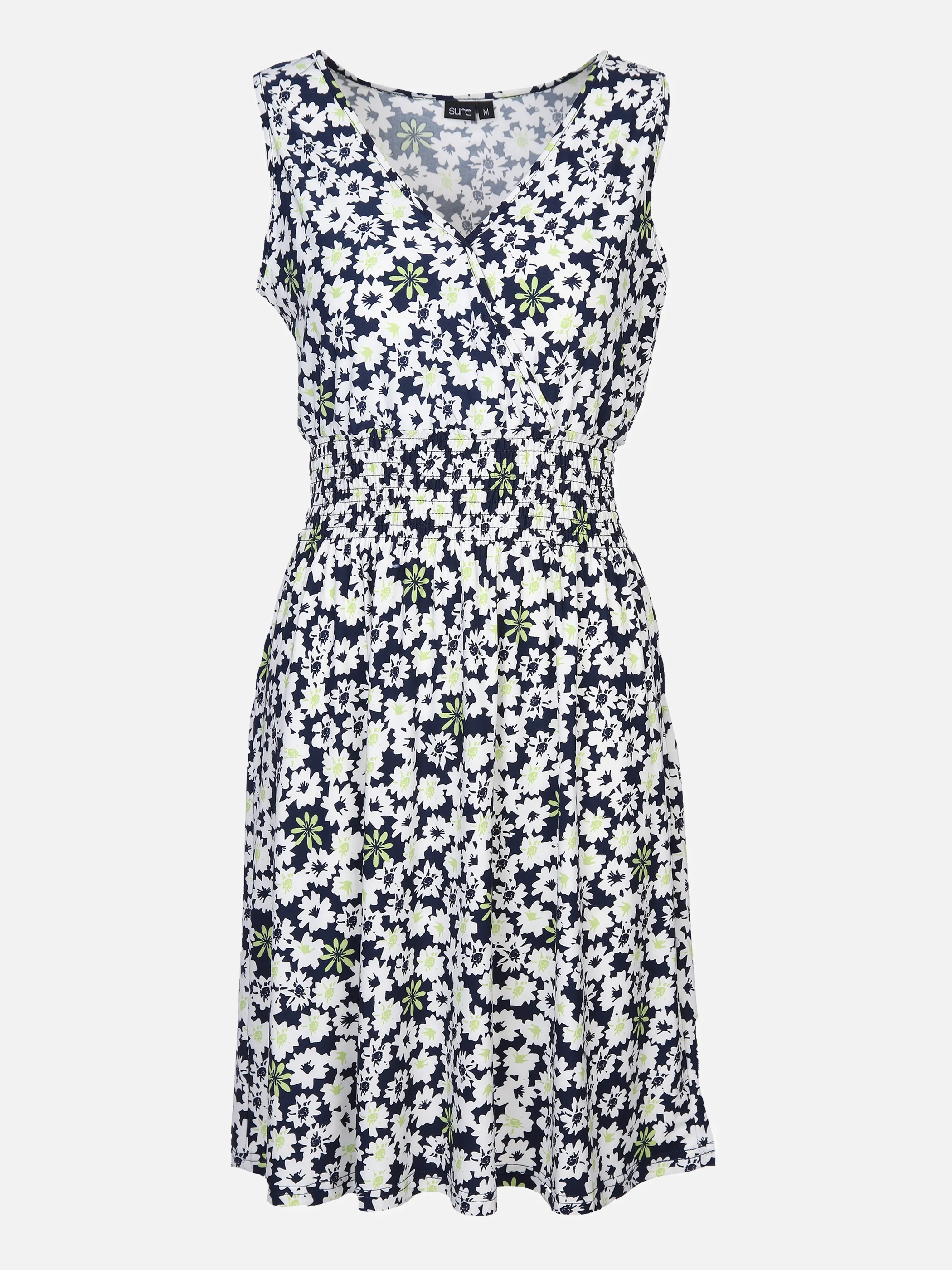 Sure Da-Alloverdruck-Kleid 1/2 Arm Blau 851885 NAVY/GREEN 1 Sure Da-Alloverdruck-Kleid 1/2 Arm Blau 851885 NAVY/GREEN 1