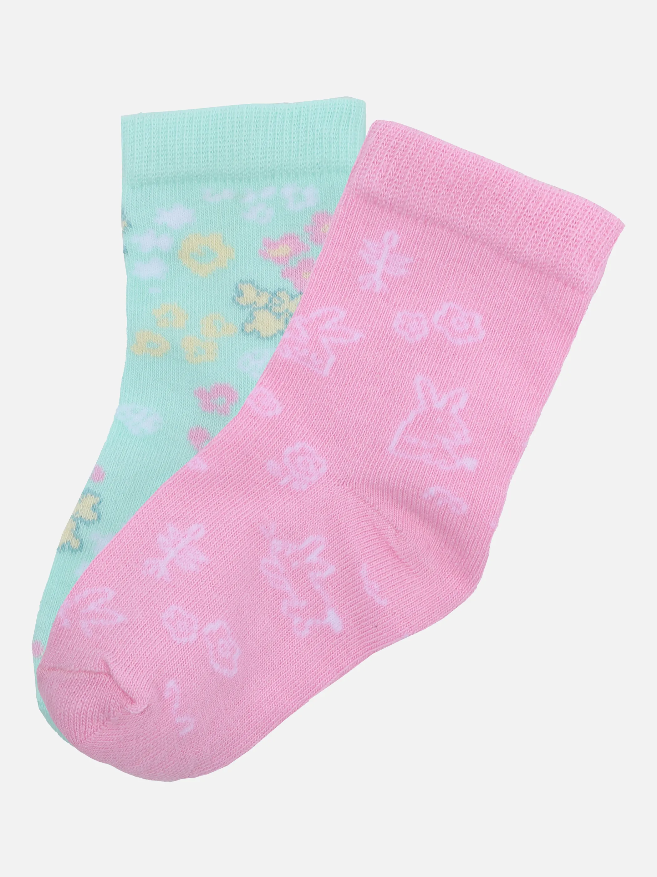 Bubble Gum BG Socken 2er Pack AOP Blumen Pink 863341 PINK/GREEN 1