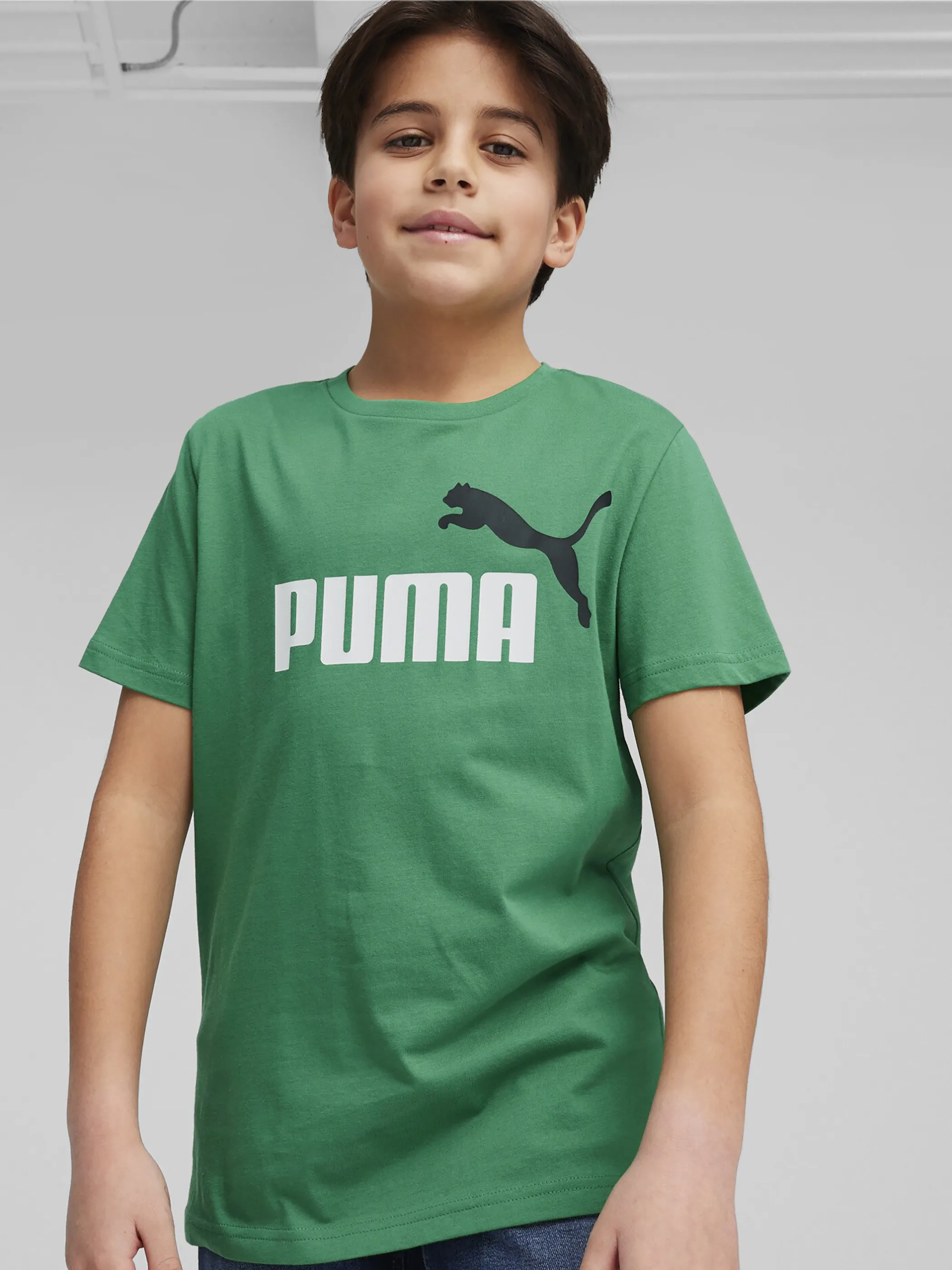 Puma 586985 Kn-T-Shirt, Logo Grün 846742 0076 3