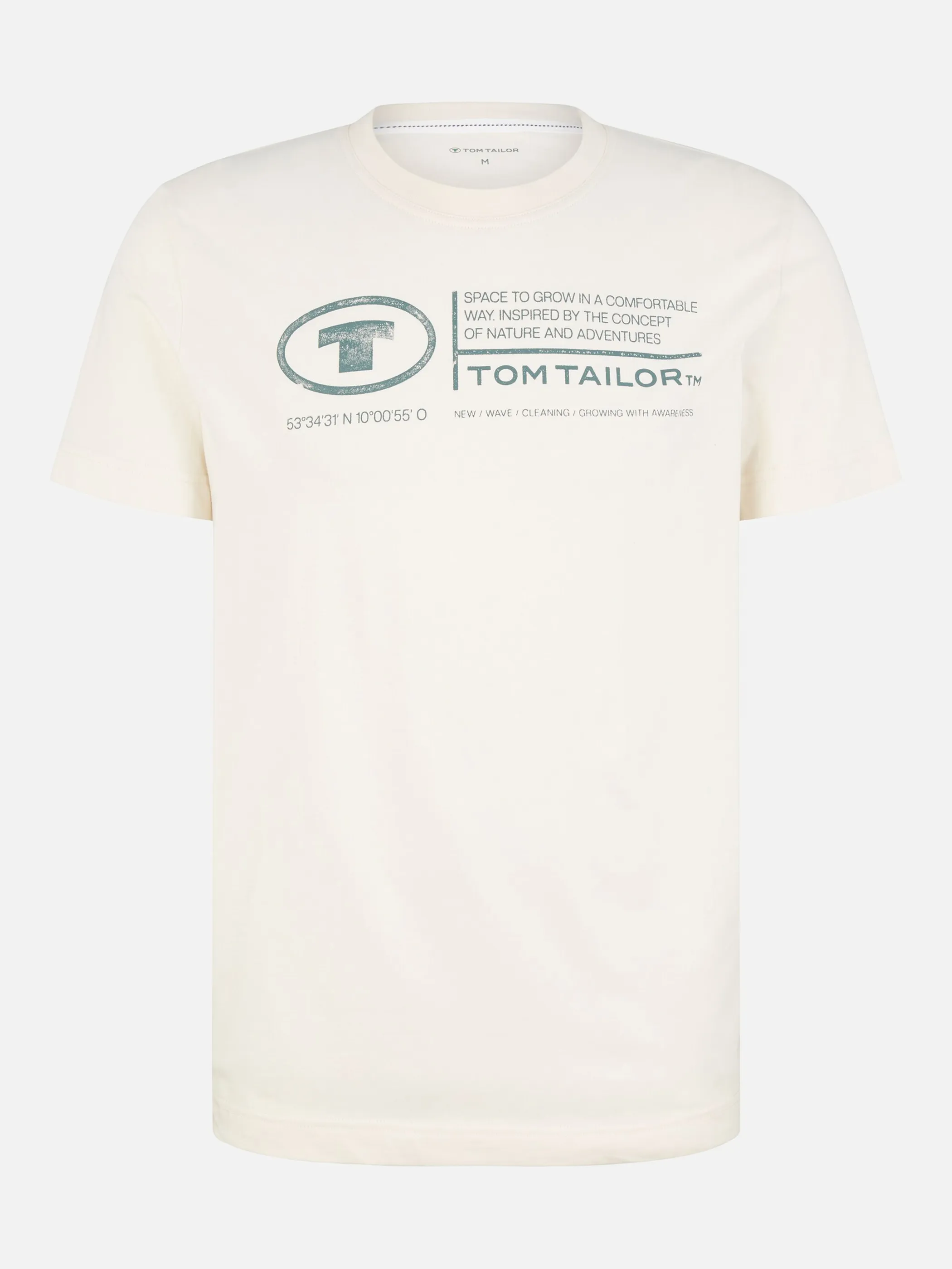 Tom Tailor 1035611 NOS printed crewneck t-shirt Weiß 874939 18592 1