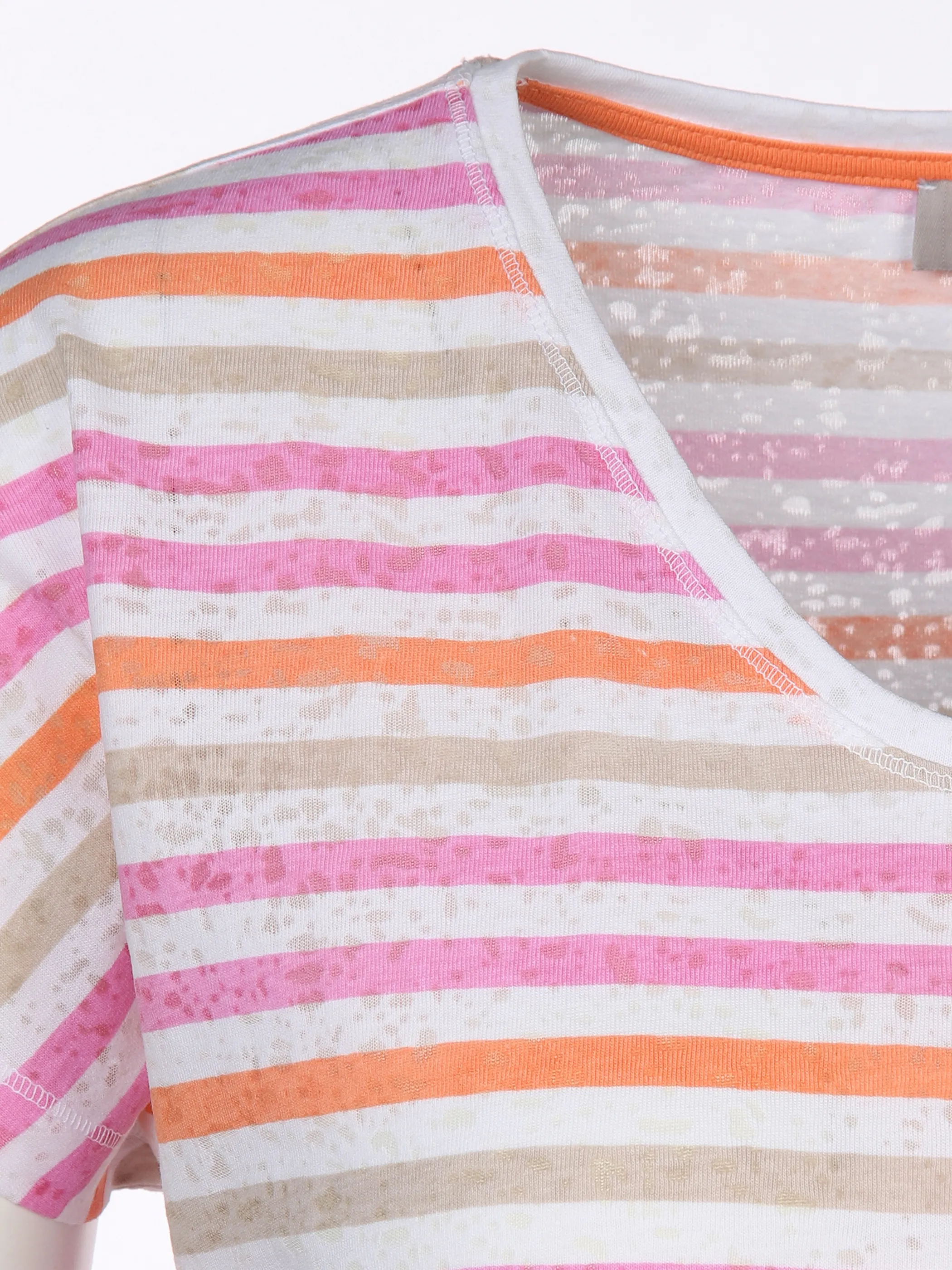 Sure Da-T-Shirt m.Kontraststreifen Pink 873510 FLAMINGO 3 Sure Da-T-Shirt m.Kontraststreifen Pink 873510 FLAMINGO 3