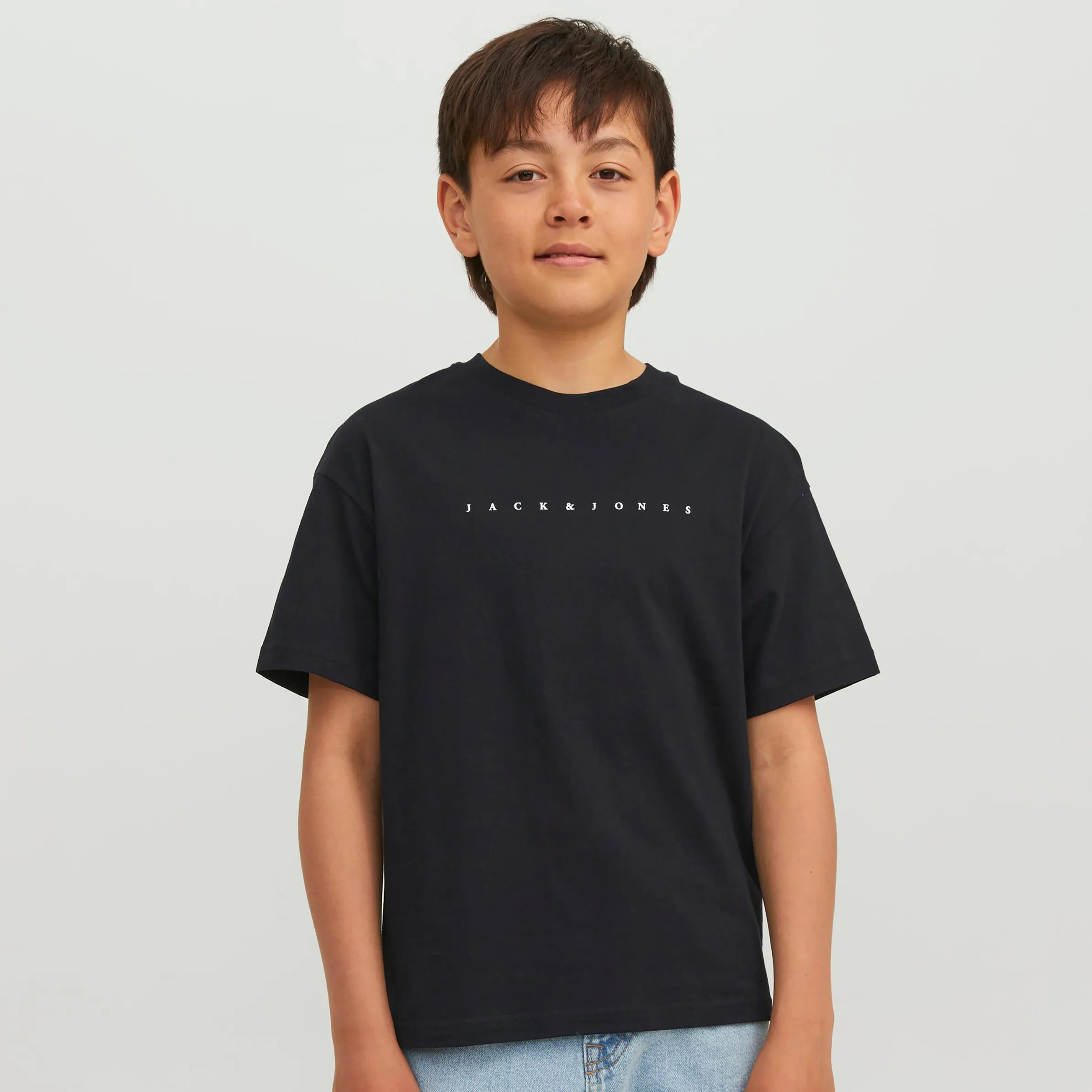 Jack&Jones Junior 12237435 JJESTAR JJ TEE SS NOO Schwarz 879589 178012001 3