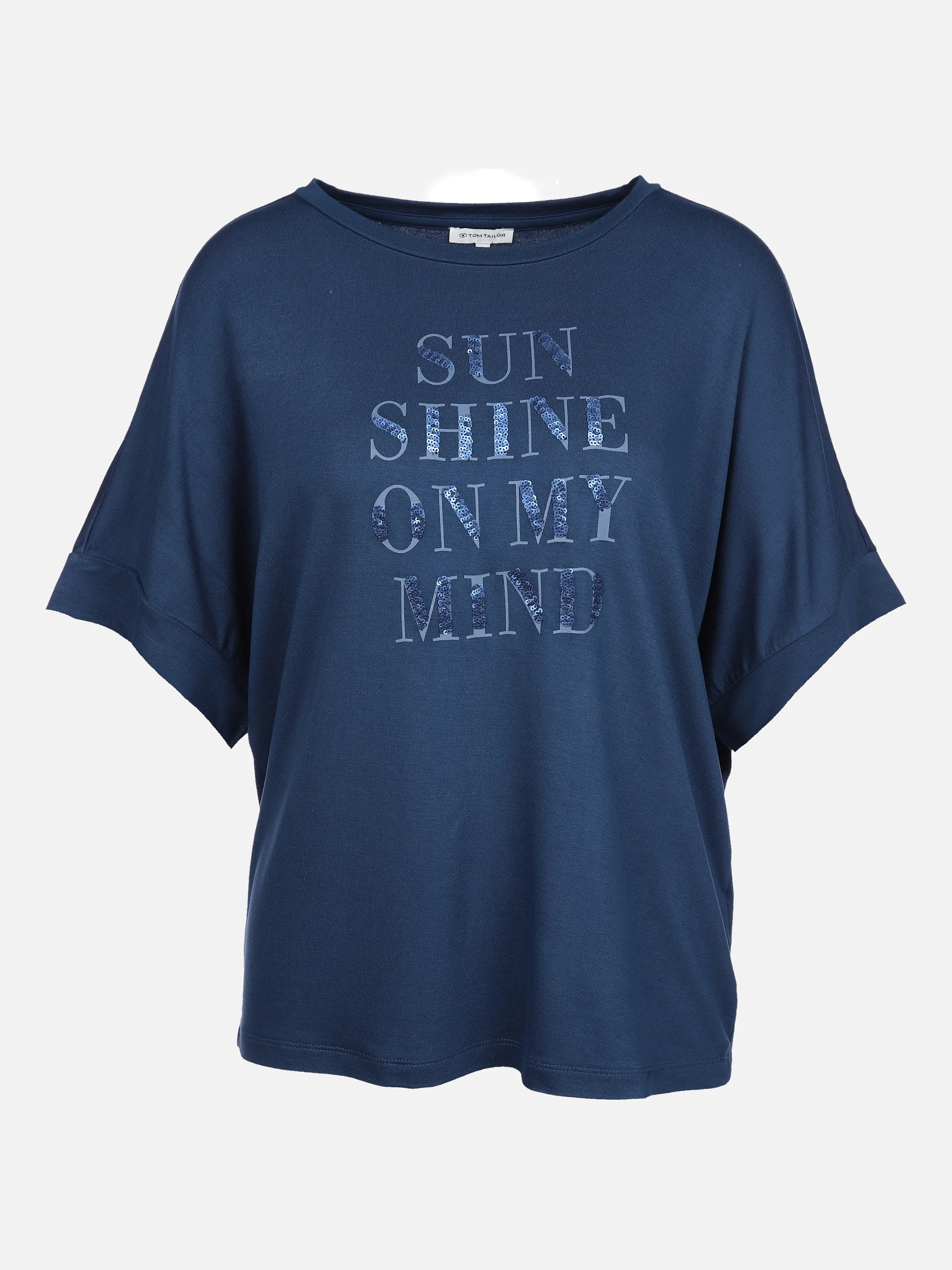 Tom Tailor 1031199 T-shirt boat neck prin Blau 865213 11758 1 Tom Tailor 1031199 T-shirt boat neck prin Blau 865213 11758 1