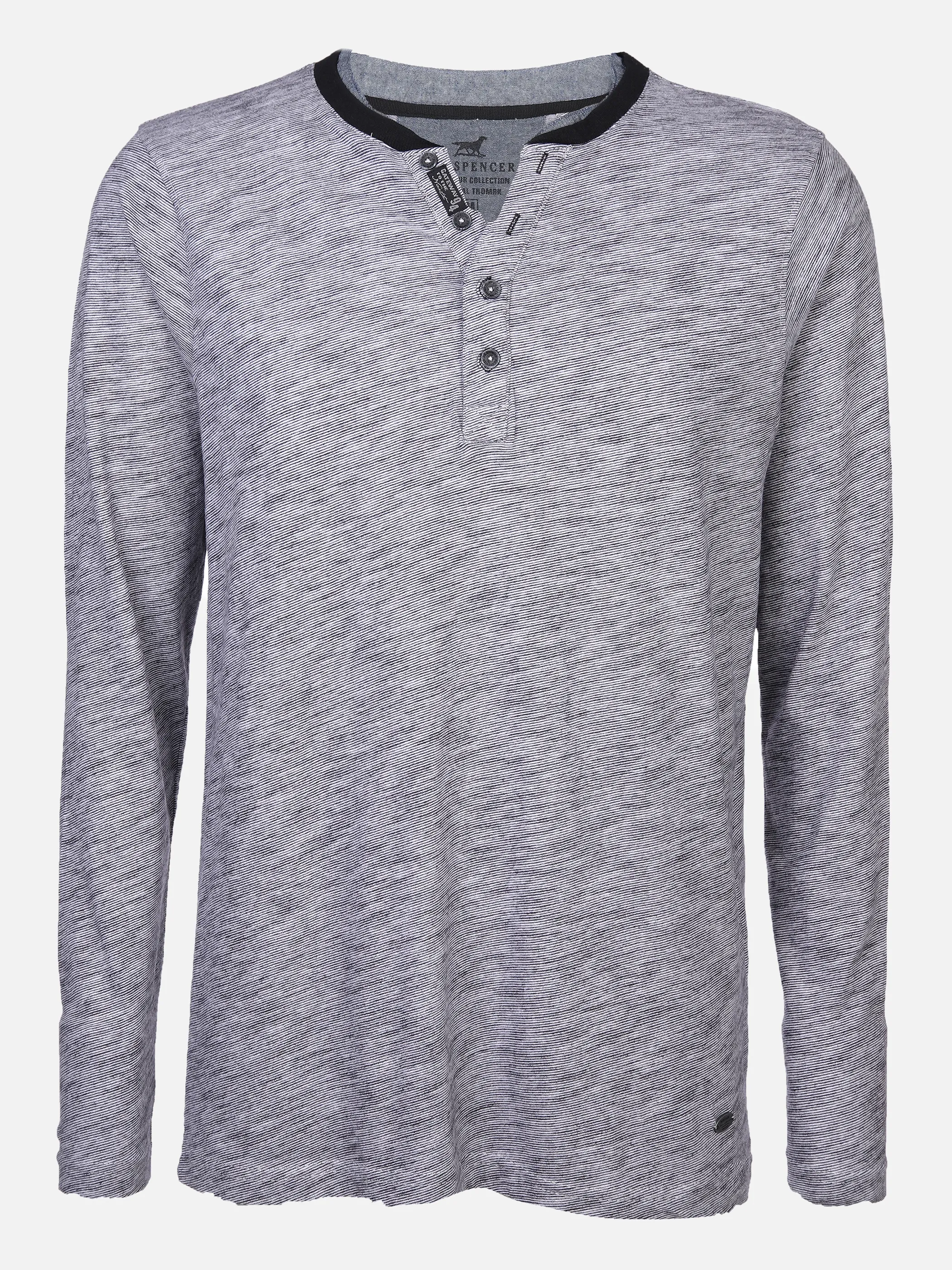 Jim Spencer He. Henleyshirt 1/1 Arm 2in1 Grau 857757 GREY 1 Jim Spencer He. Henleyshirt 1/1 Arm 2in1 Grau 857757 GREY 1