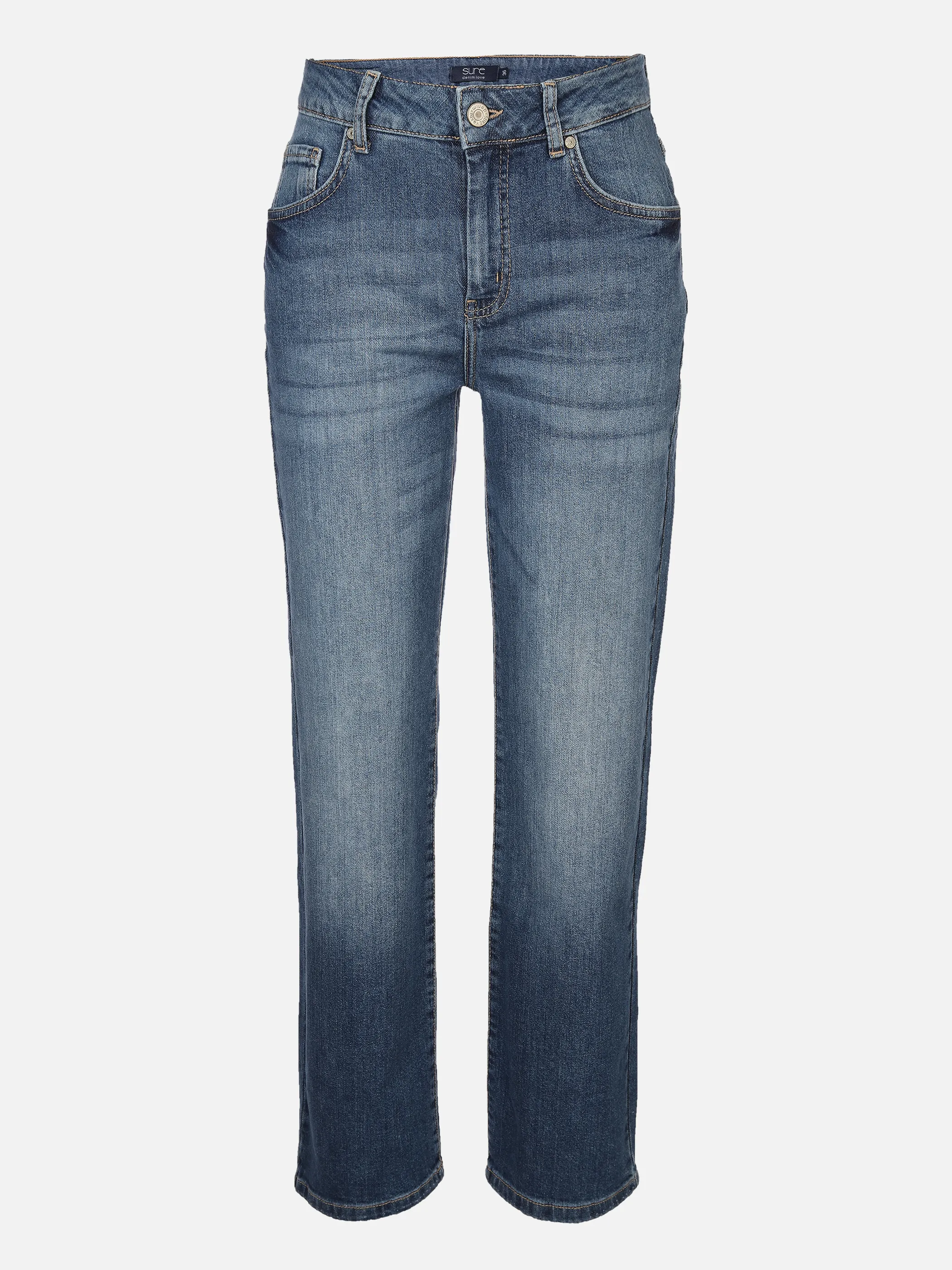 Sure Da-Jeans modern straight fit Blau 877968 MIDBLUE 1 Sure Da-Jeans modern straight fit Blau 877968 MIDBLUE 1