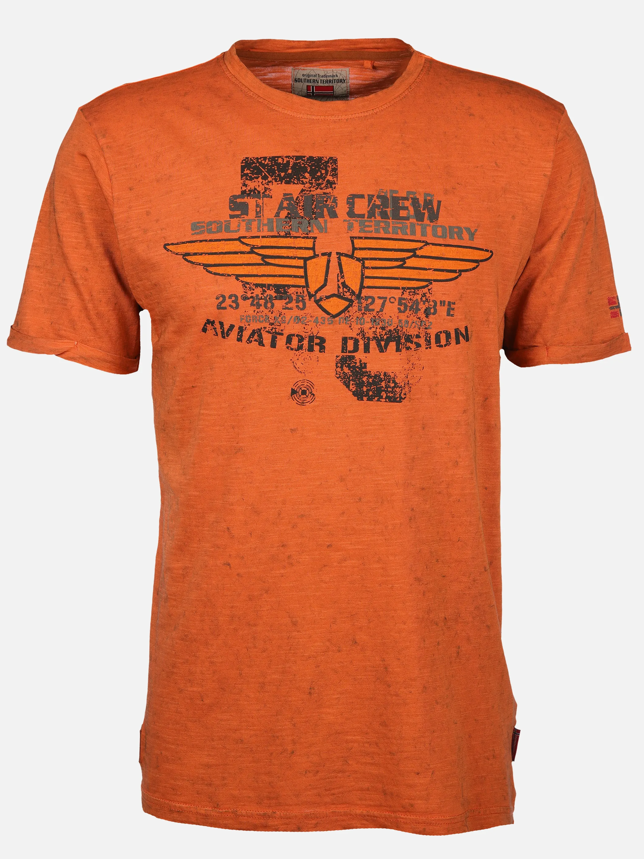 Southern Territory He. T-Shirt 1/2 Arm Druck Orange 904164 OR 1