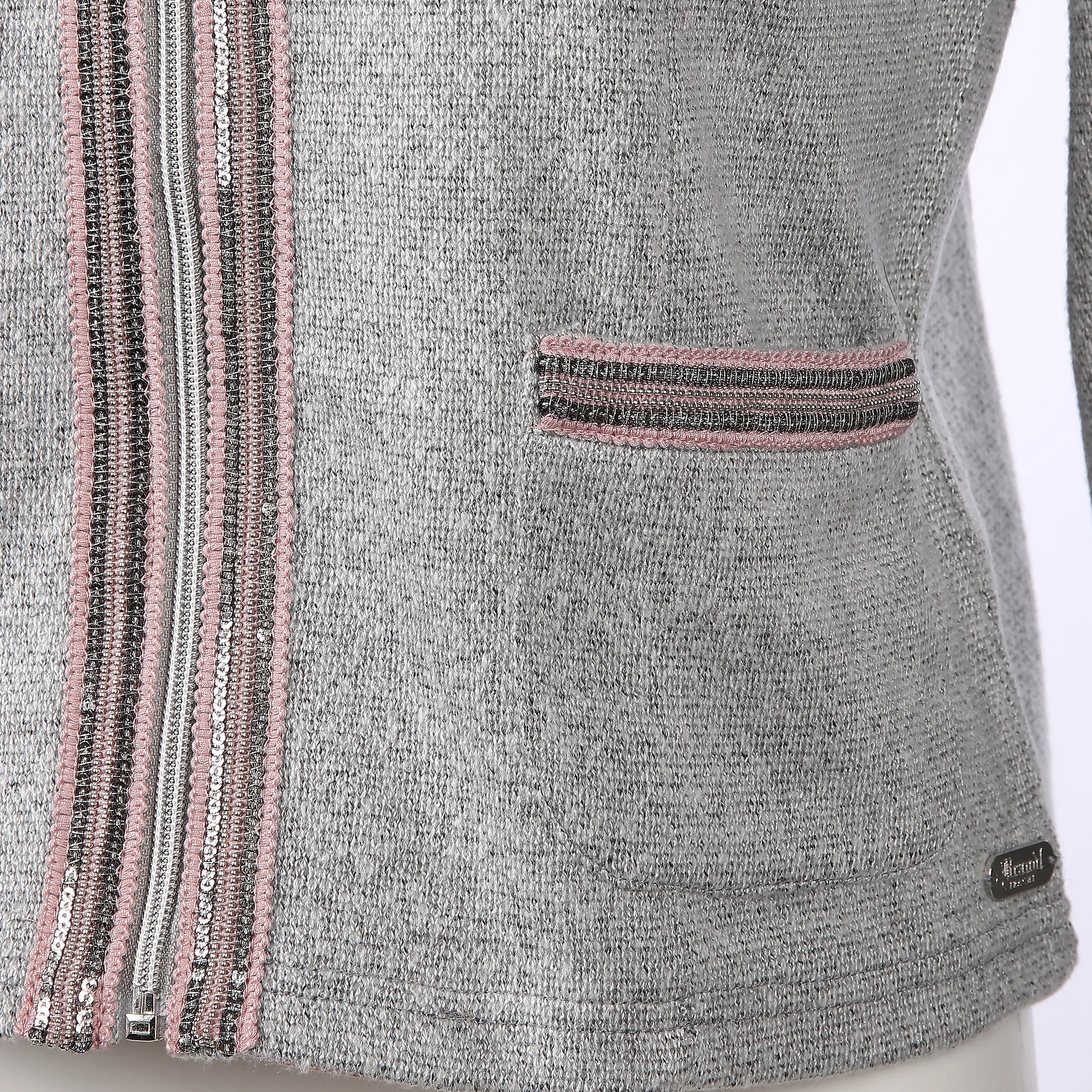 Brandl Tracht Da-Trachtencardigan Kastenform Grau 812875 GRAU/ROSE 3 Brandl Tracht Da-Trachtencardigan Kastenform Grau 812875 GRAU/ROSE 3