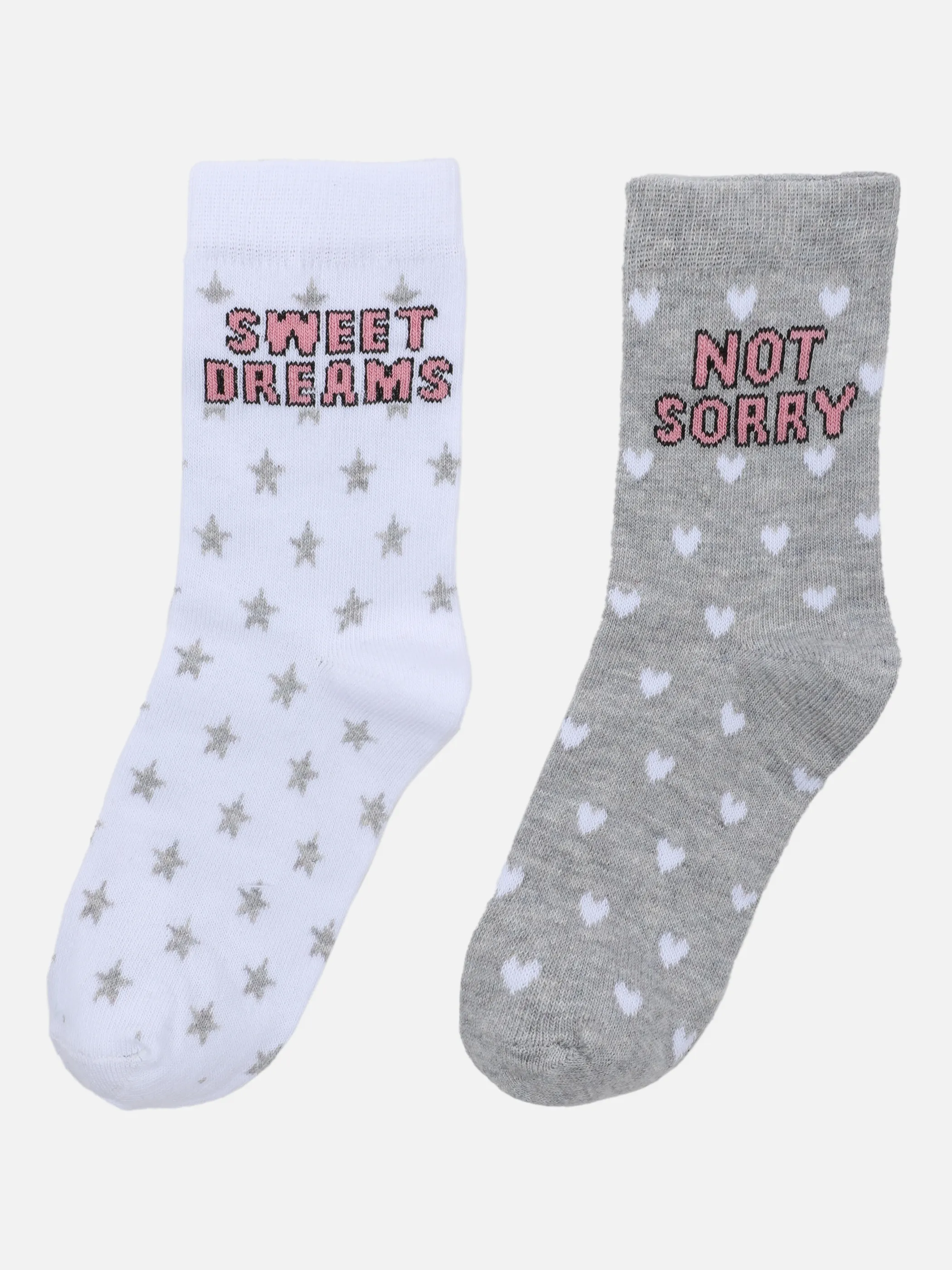 Stop + Go Md-Socken 2er Pack Weiß 853477 WEIß/GRAU 2 Stop + Go Md-Socken 2er Pack Weiß 853477 WEIß/GRAU 2