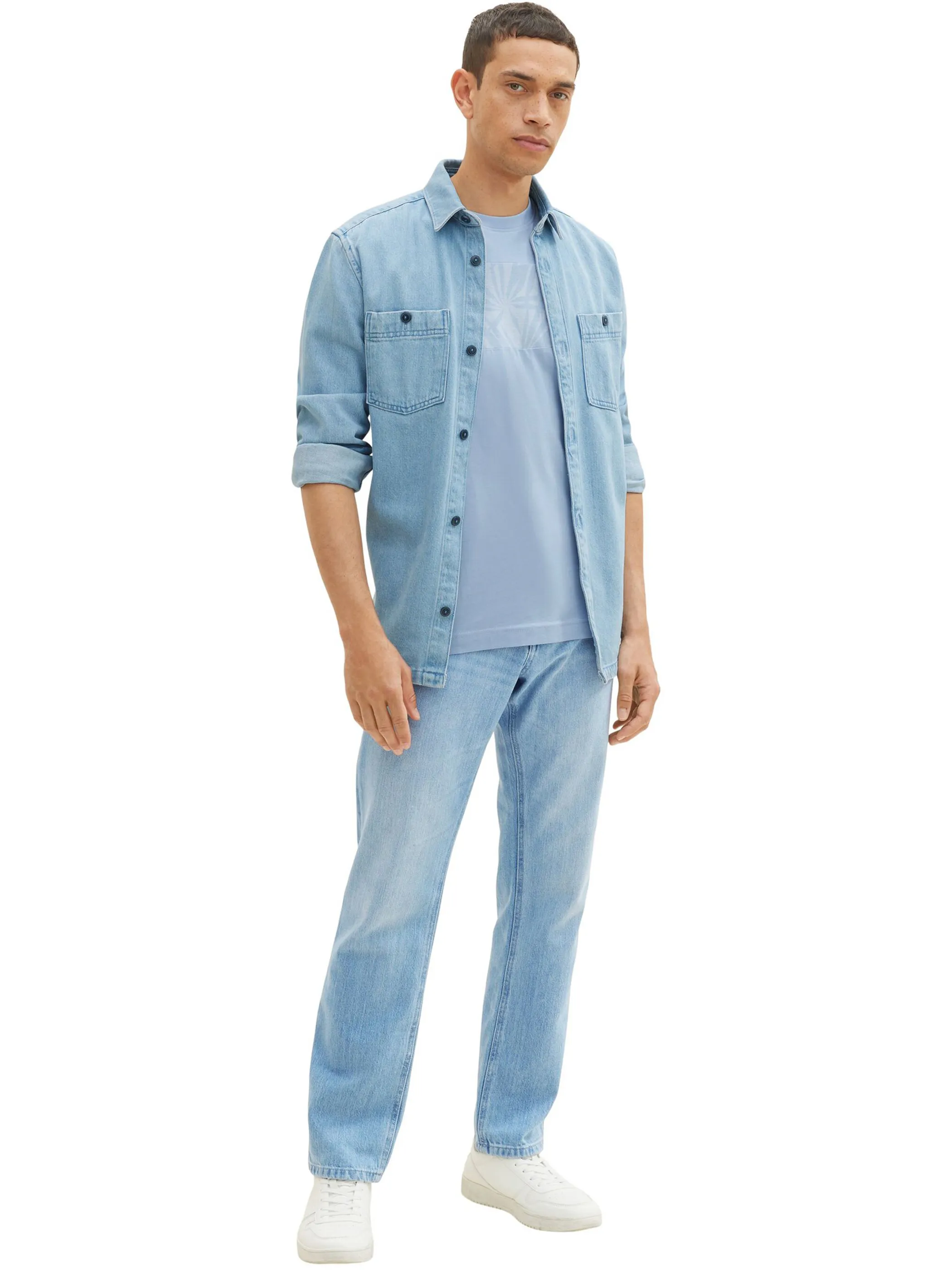 Tom Tailor 1036436 cutline printed t-shirt Blau 880586 26320 4 Tom Tailor 1036436 cutline printed t-shirt Blau 880586 26320 4