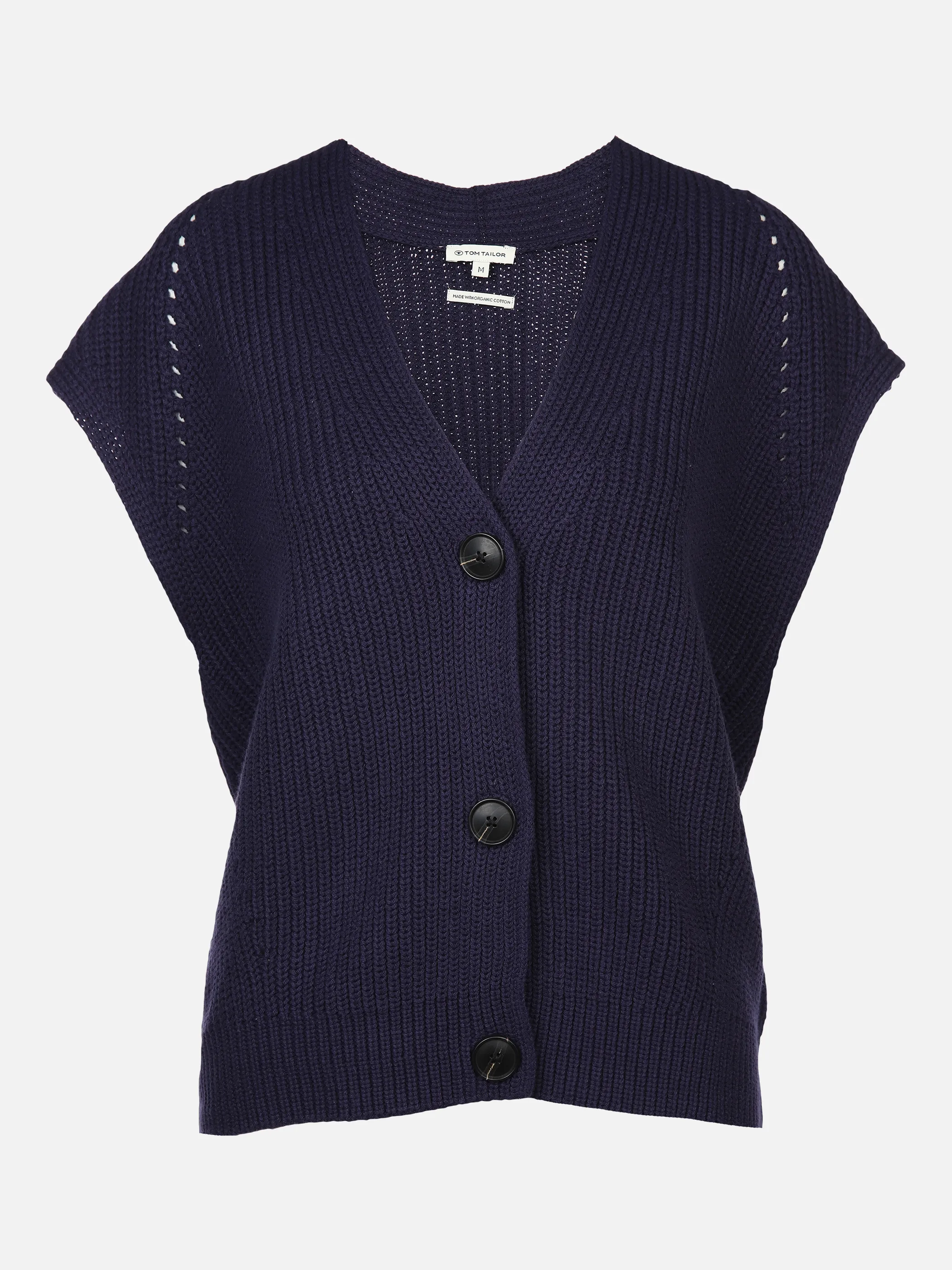 Tom Tailor 1035291 Knit sleeveless vest, Strickjacke o. Arm Blau 874845 11331 1 Tom Tailor 1035291 Knit sleeveless vest, Strickjacke o. Arm Blau 874845 11331 1