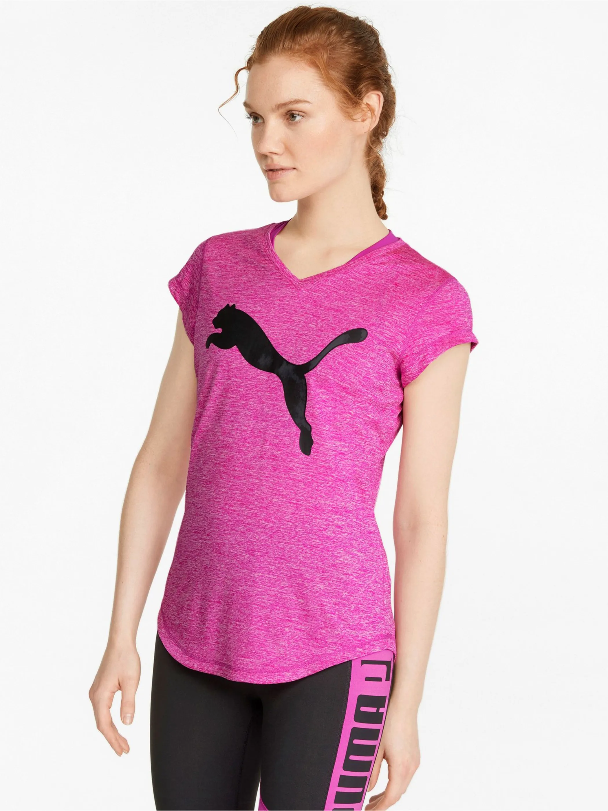 Puma 519526 Da-T-Shirt, Logo Pink 846777 13 4