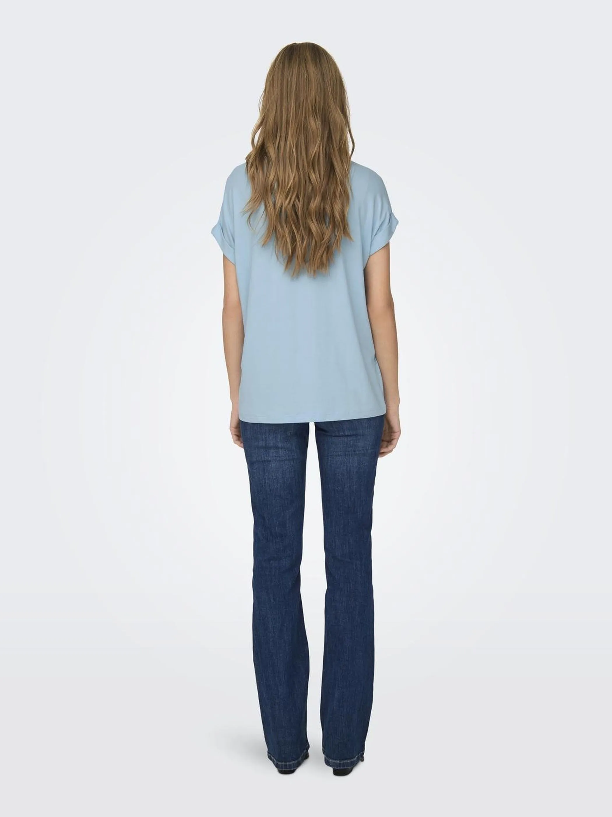Only 15106662 ONLMOSTER S/S O-NECK Blau 820598 291357 5
