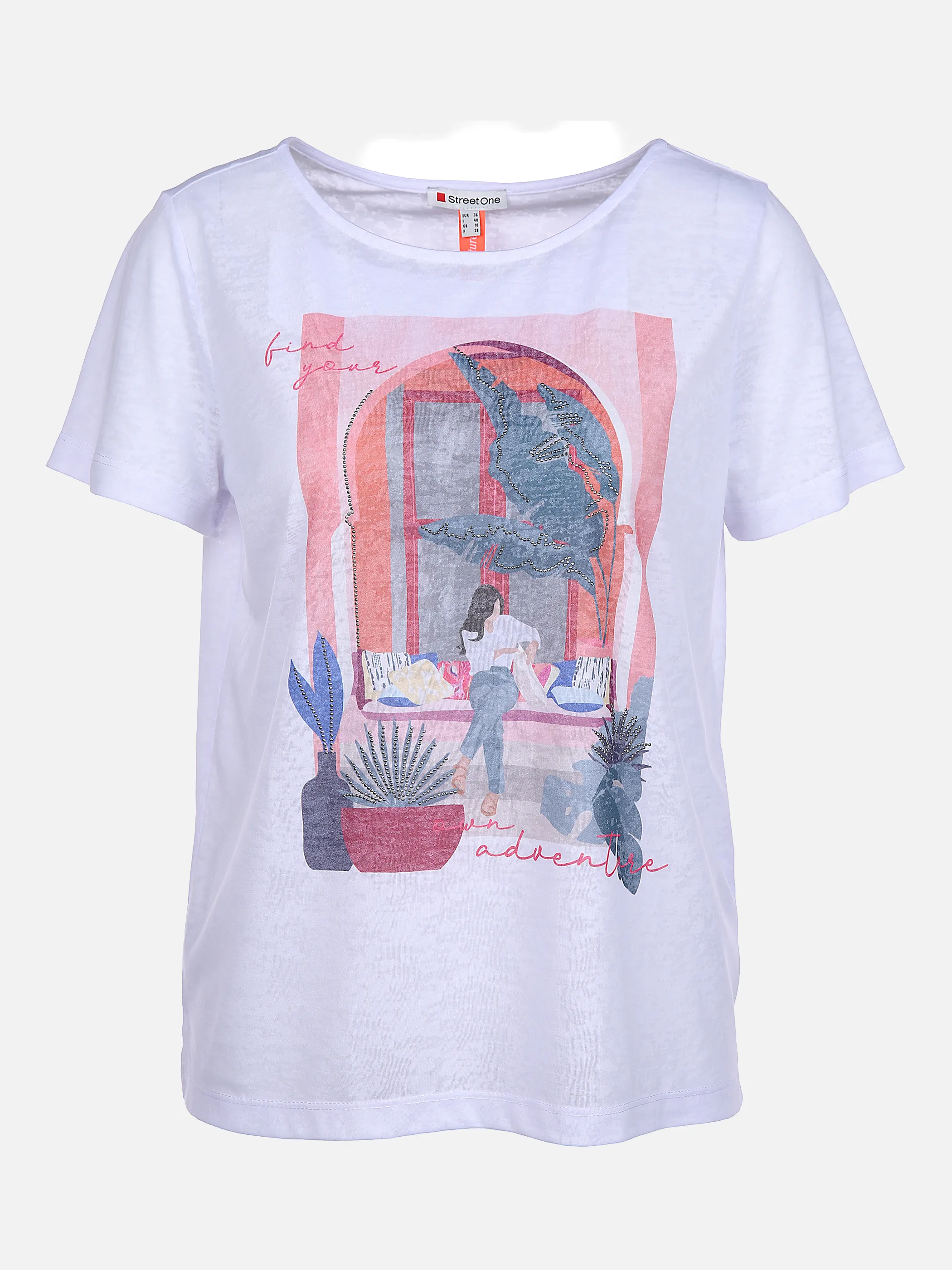 Street One A318057 LTD QR lady shirt w.st Weiß 869032 30000 1 Street One A318057 LTD QR lady shirt w.st Weiß 869032 30000 1